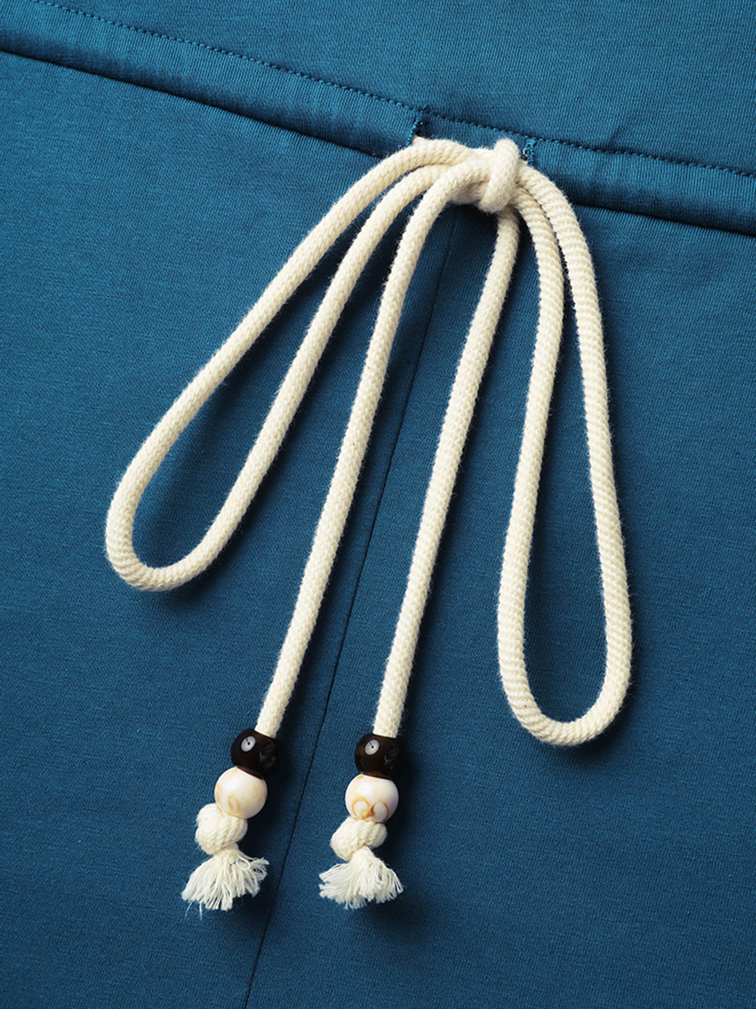 Solid Knit Waist Drawstring Romper-Sweetccc