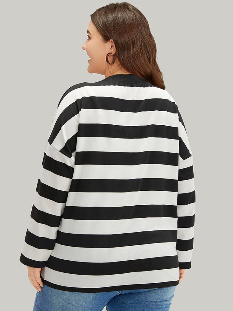 Halloween Striped Button Through Jacket-Sweetccc