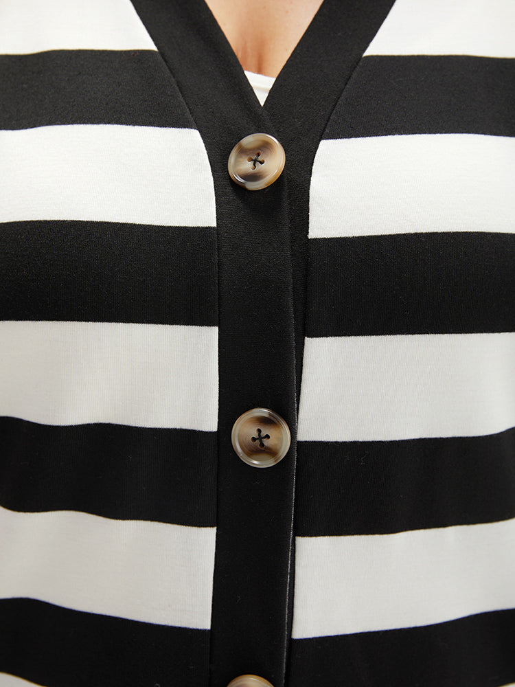 Halloween Striped Button Through Jacket-Sweetccc