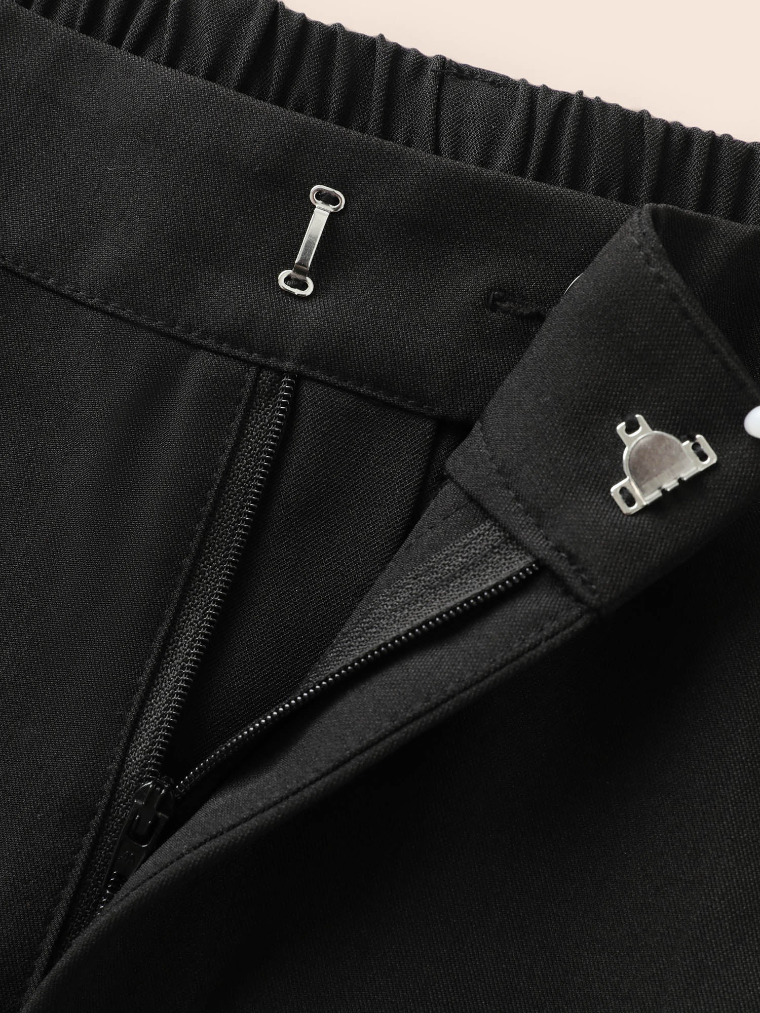 Mid Pleated Rise Belted Pants-Sweetccc