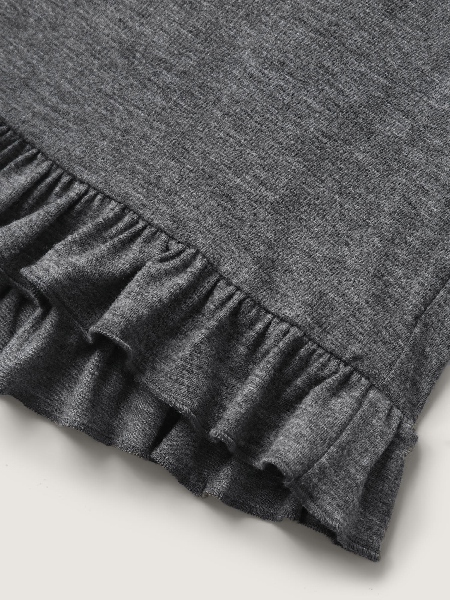 Supersoft Mixed Color Knit Drawstring Ruffled Shorts-Sweetccc