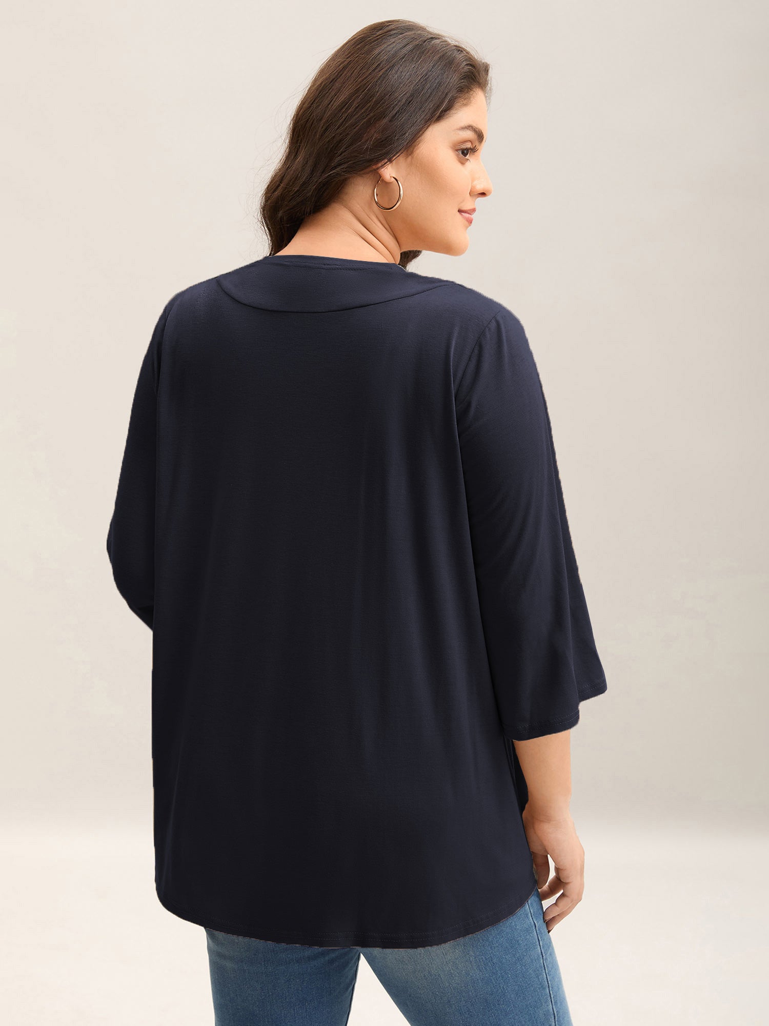 Lotus Hem Curvy Kimono Cover-Up-Sweetccc