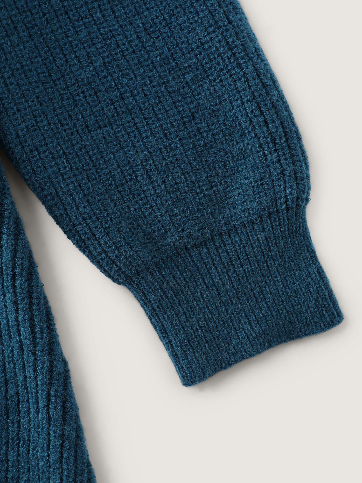 Hooded Textured Curvy Hem Sweater Dress-Sweetccc