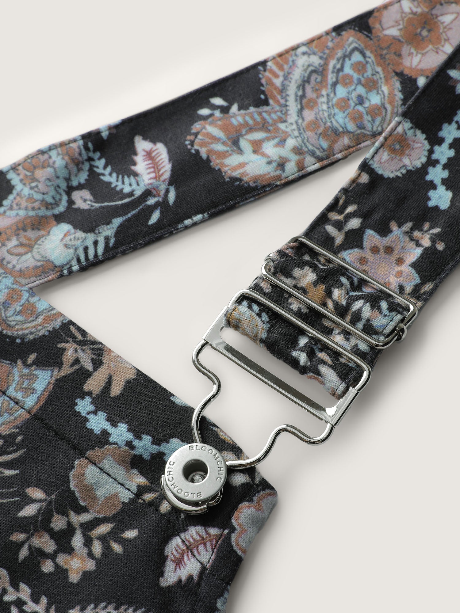 Floral Adjustable Stretchy Waist Jumpsuit-Sweetccc