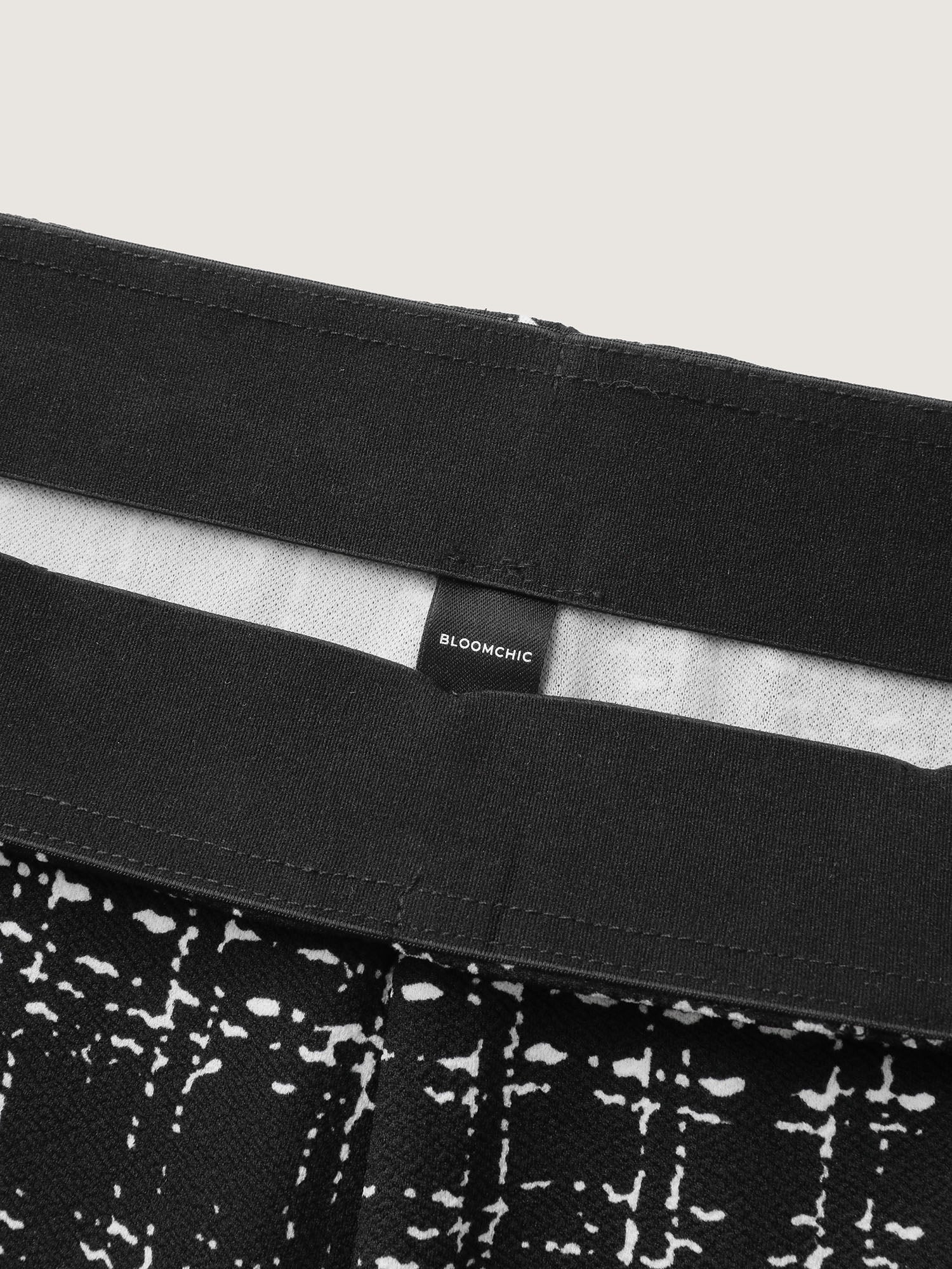 Tweed Texture Wide-Leg Pants-Sweetccc