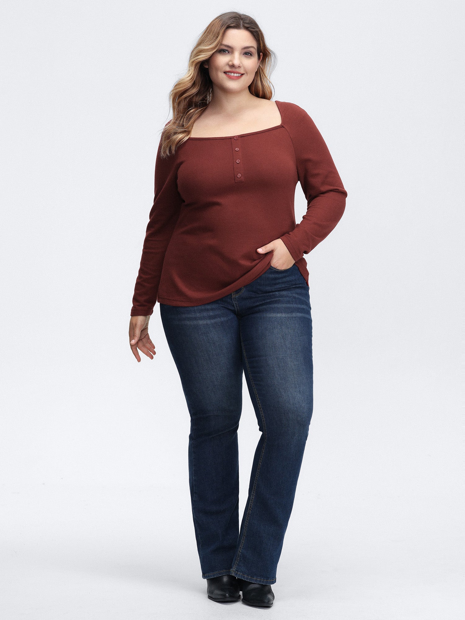 Stretchy Velvety Feel Back Detail T-Shirt-Sweetccc