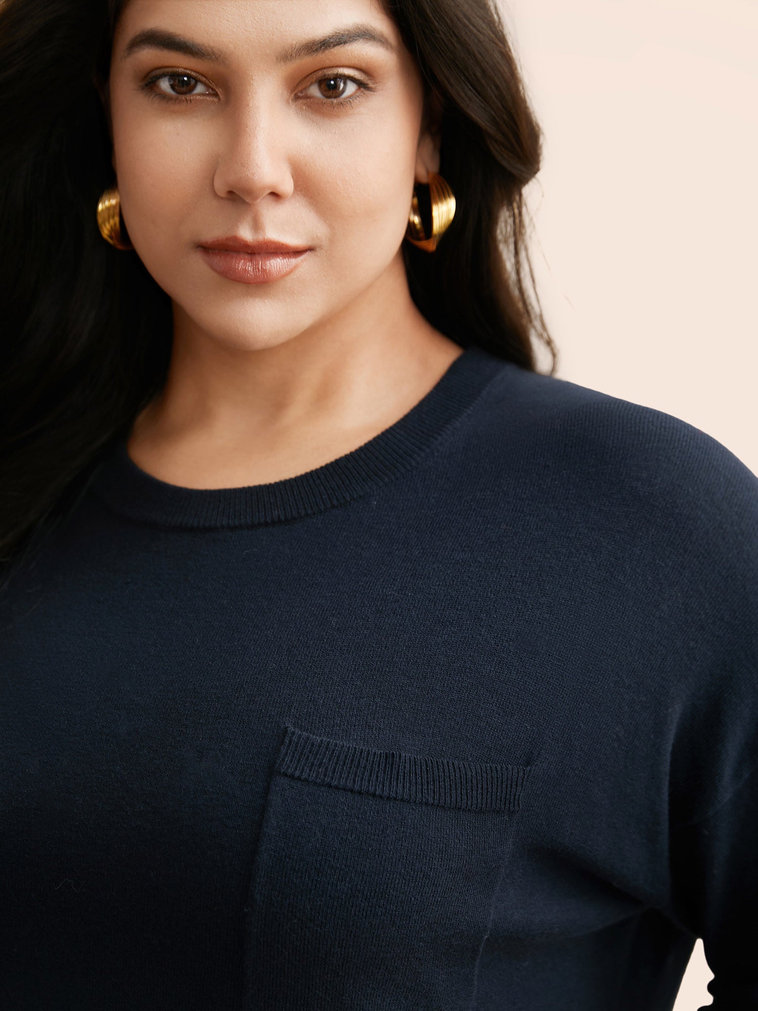 Supersoft Chest Pocket Wool Top-Sweetccc