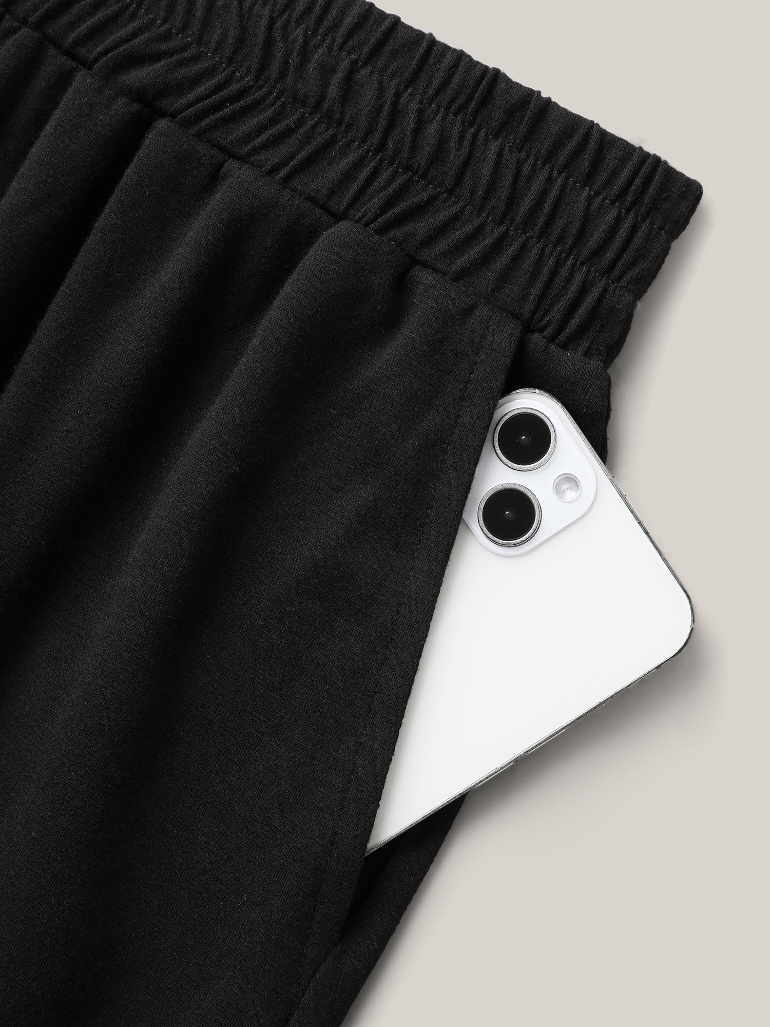 Stretchy Slit Straight-Leg Shorts-Sweetccc