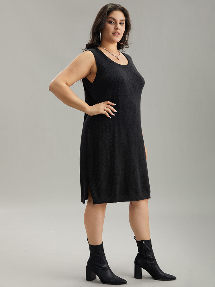 Supersoft Essentials Anti-Pilling Shoulderless  Sweater Dress-Sweetccc