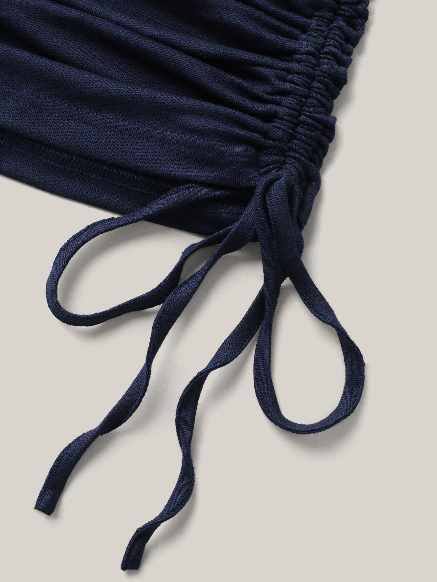 Supersoft Side Drawstrings Fitted T-Shirt-Sweetccc