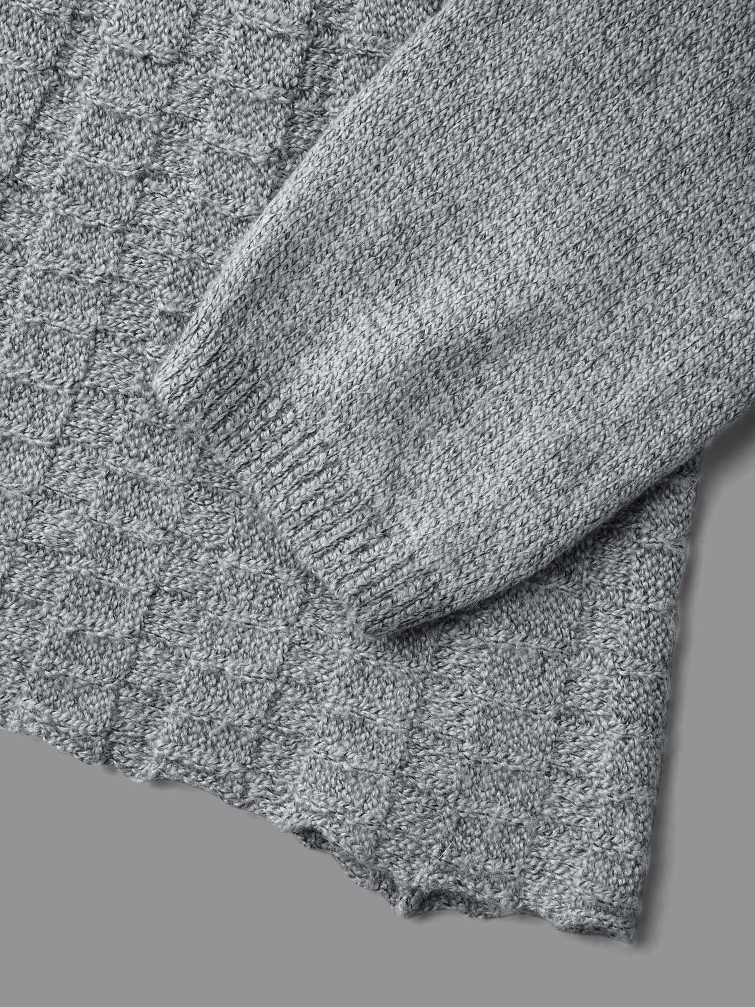 Folded Kimono Collar Plain Plisse Cardigan-Sweetccc