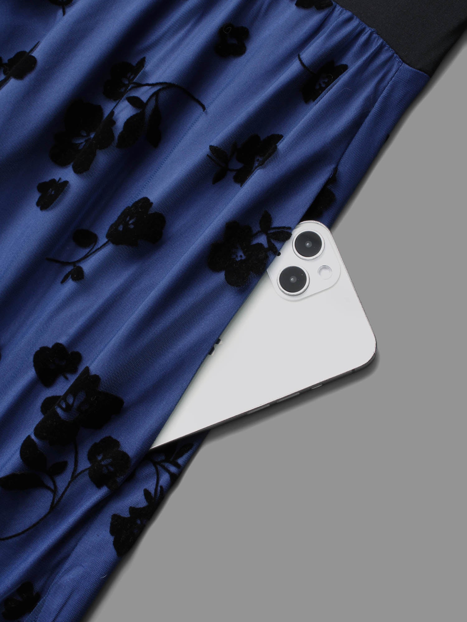 Floral Embroidered Mesh keyhole Dress-Sweetccc