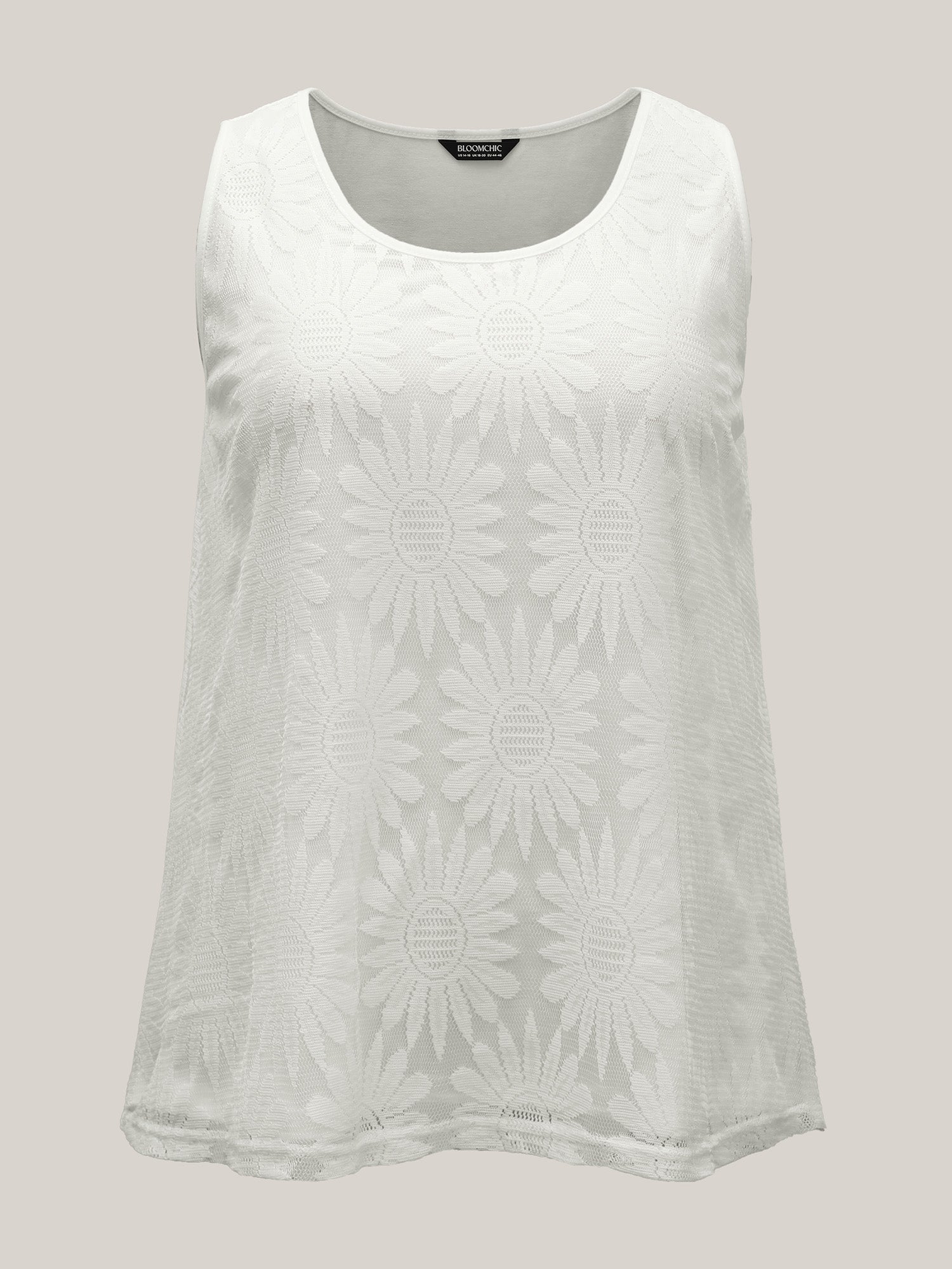 Lace Lined Flowy Tank Top-Sweetccc