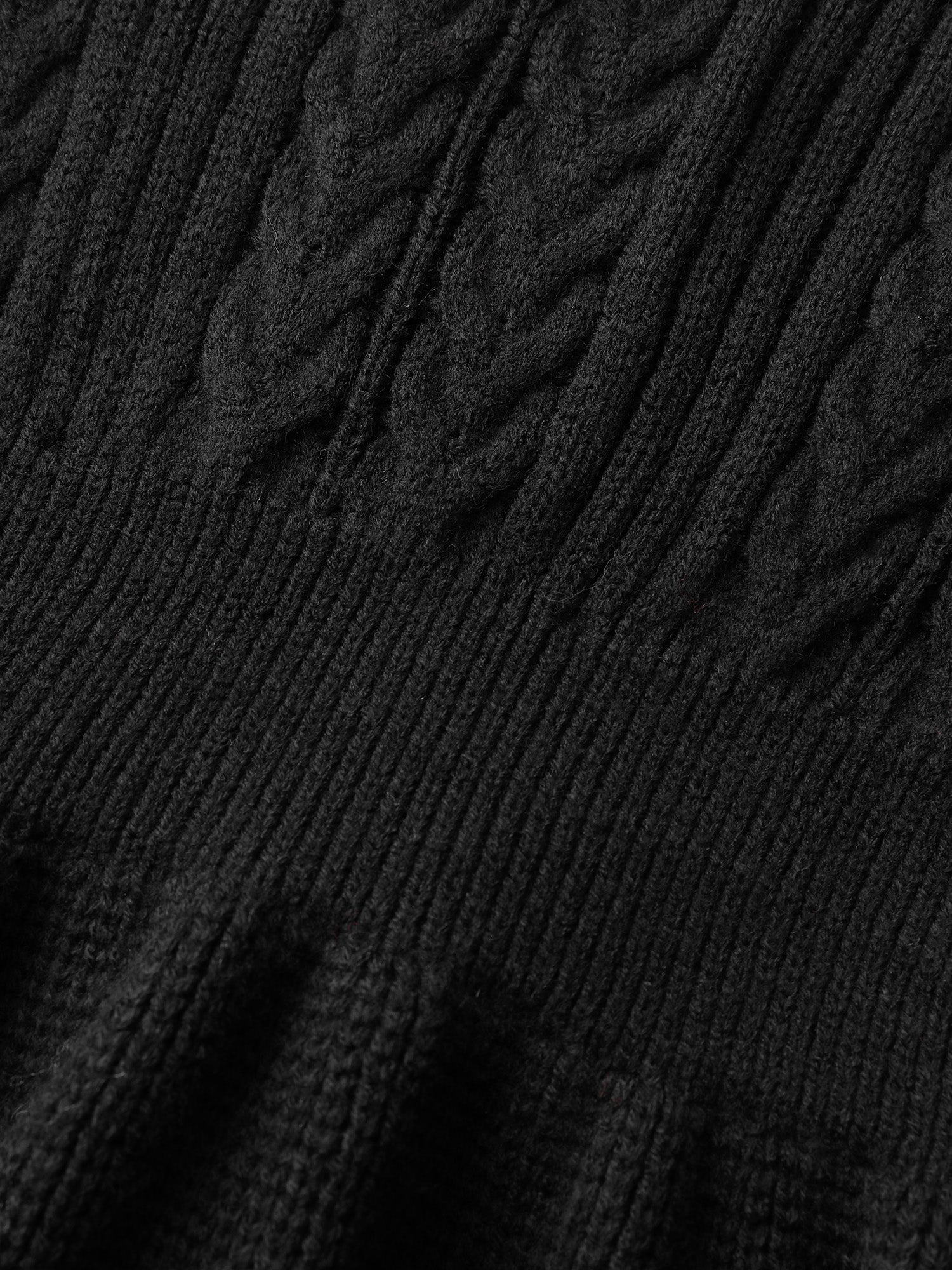 Glitter Textured Contrast Sleeve Midi Sweater Dress-Sweetccc