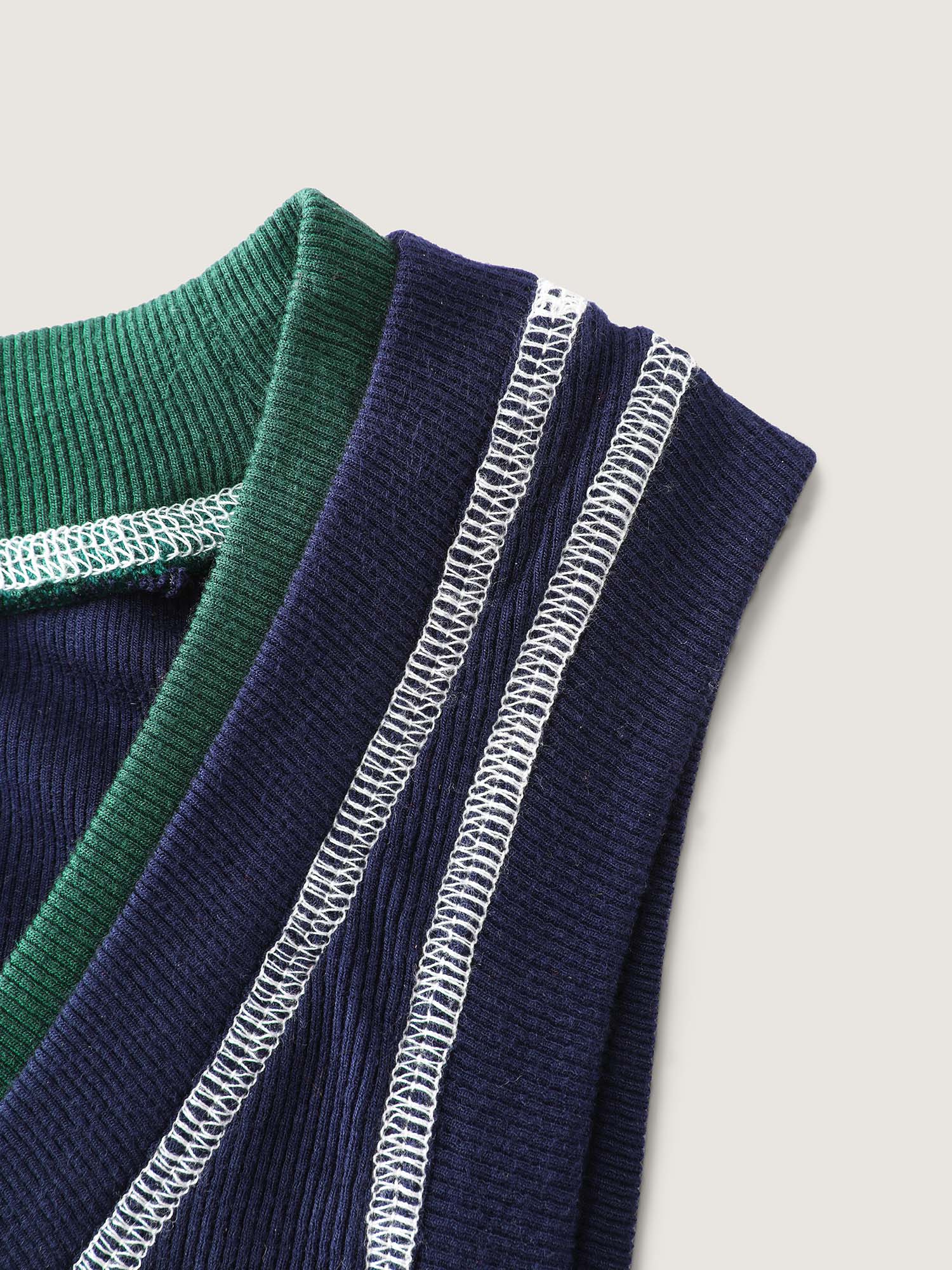 Supersoft Scoop Neckline Contrast Tank Top-Sweetccc