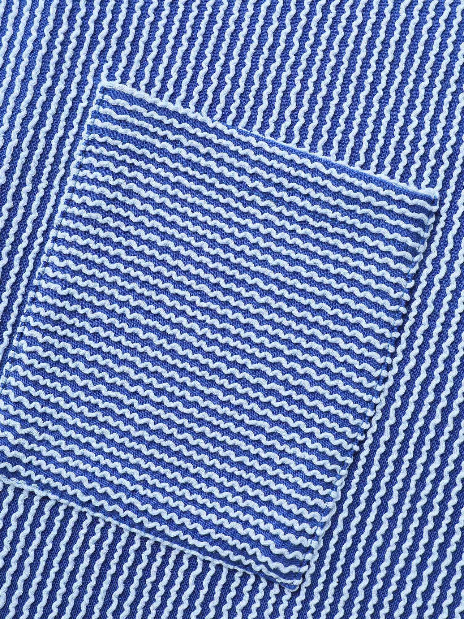 Texture Contrast Patchwork Patched Pocket Dress-Sweetccc