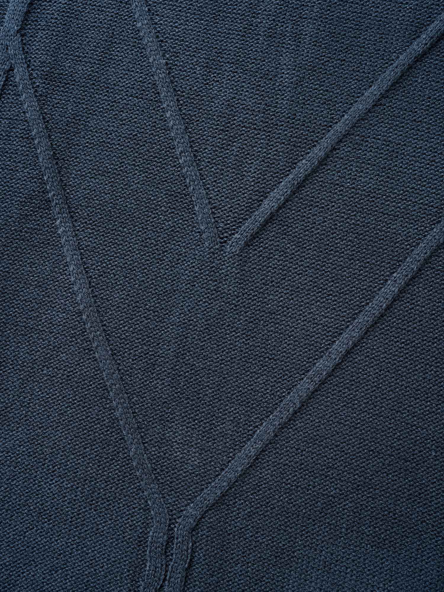 V Neck Cable Knit Texture Pullover-Sweetccc