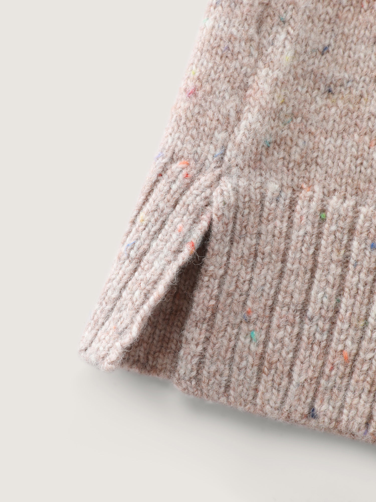 Heather Crewneck Ribbed Hem Pullover-Sweetccc