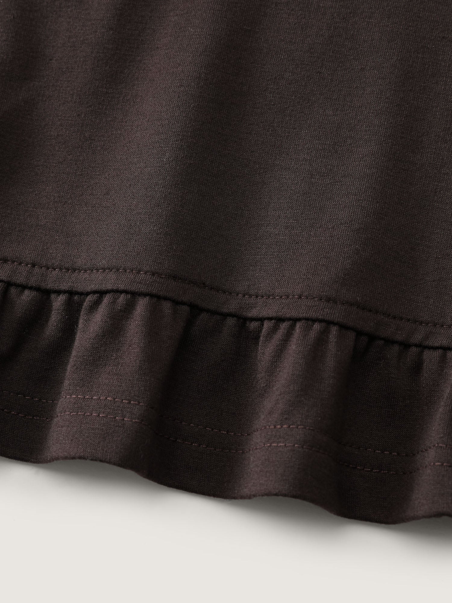 Supersoft Ruffled Edge Embroidered Hoodie-Sweetccc