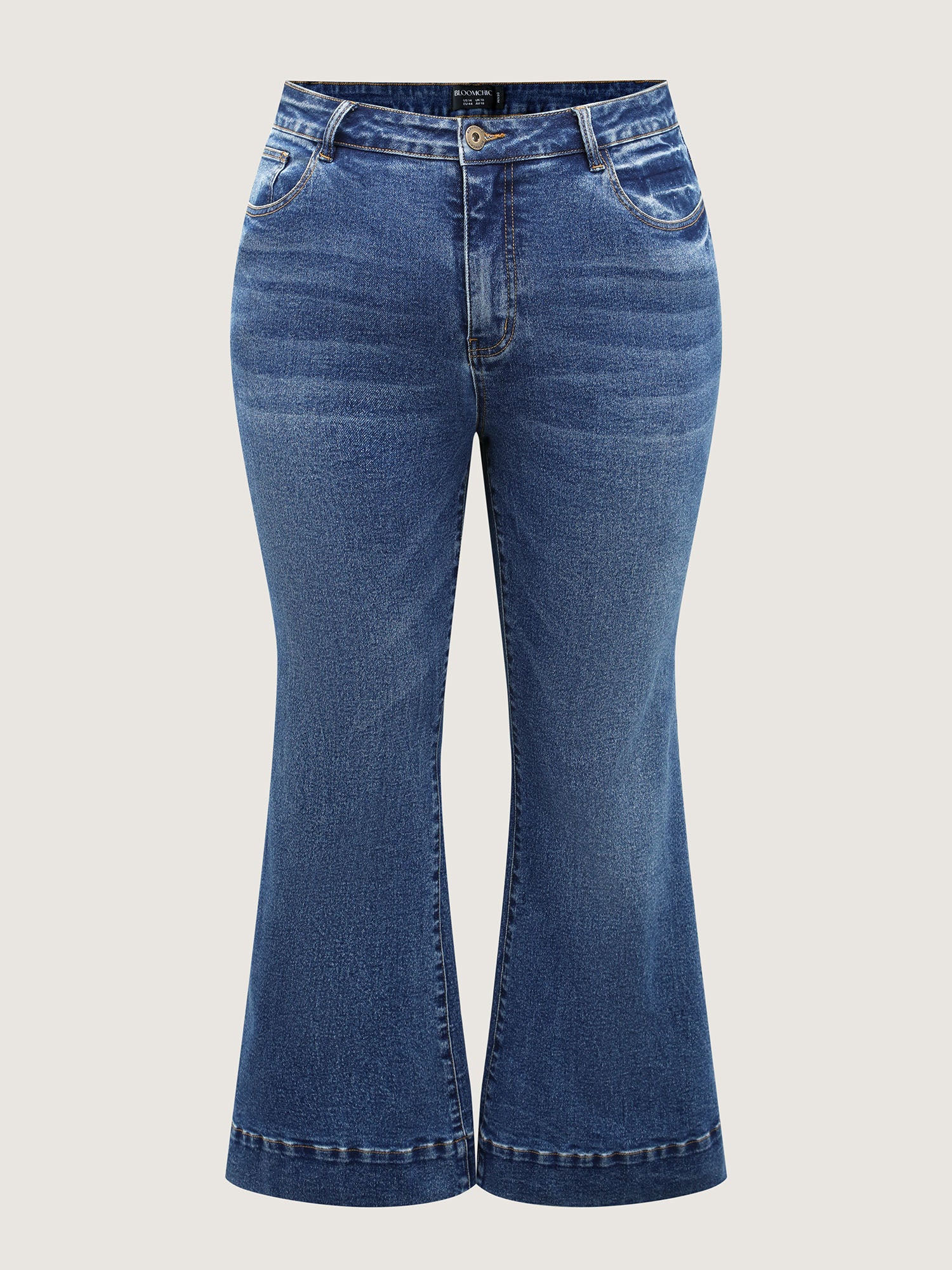 Stretchy Soft Bootcut Jeans-Sweetccc