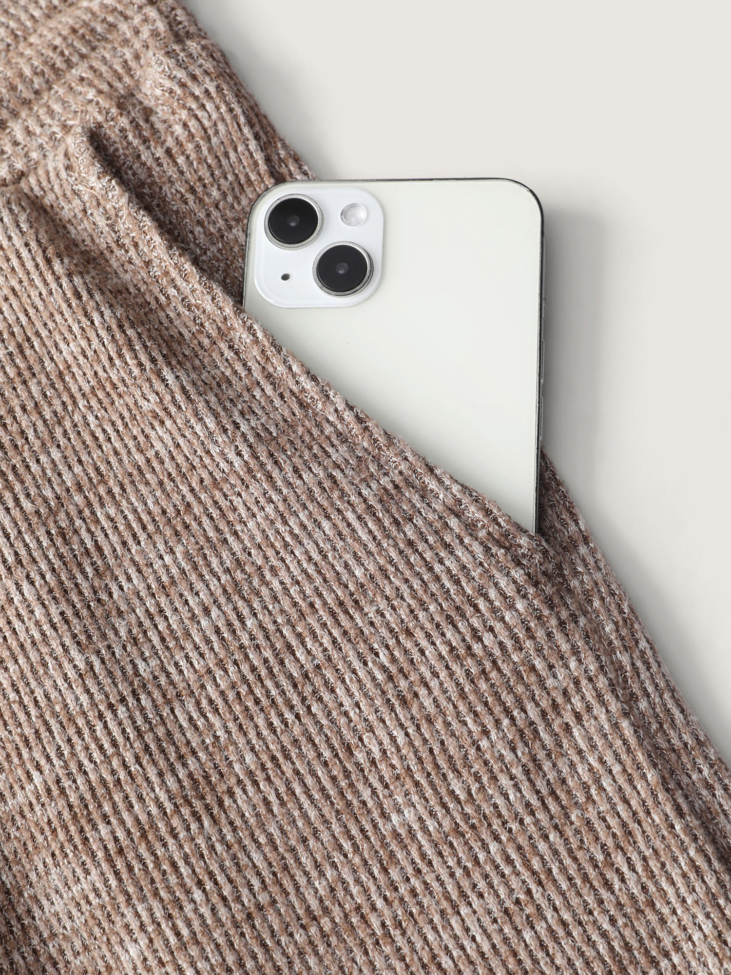 Mixed Color Knit Pleated Drawstring Pants-Sweetccc