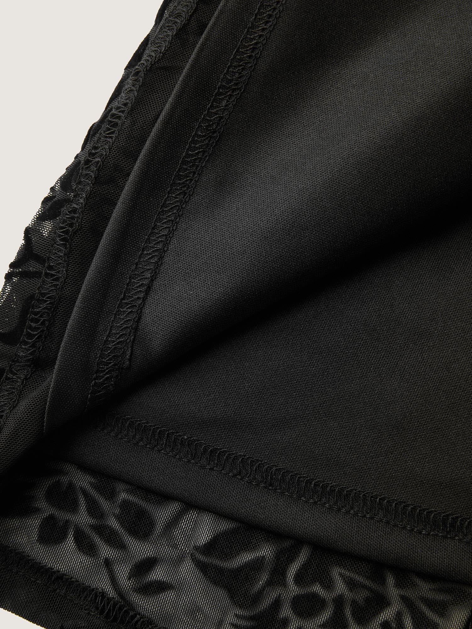 Textured Floral Shirred Waist Knee-Length Dress-Sweetccc