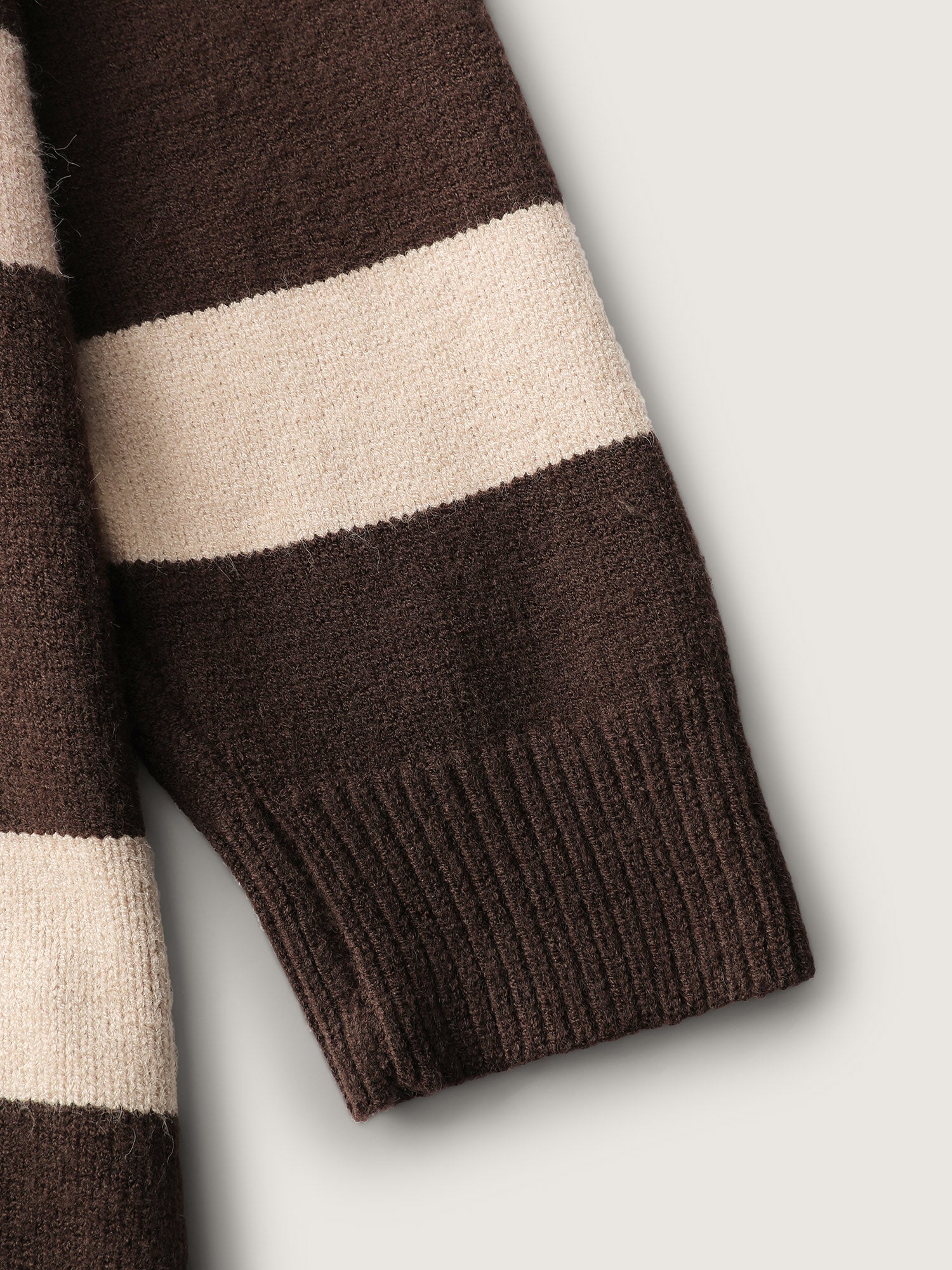 Supersoft Stripe Slit Hooded Pullover-Sweetccc