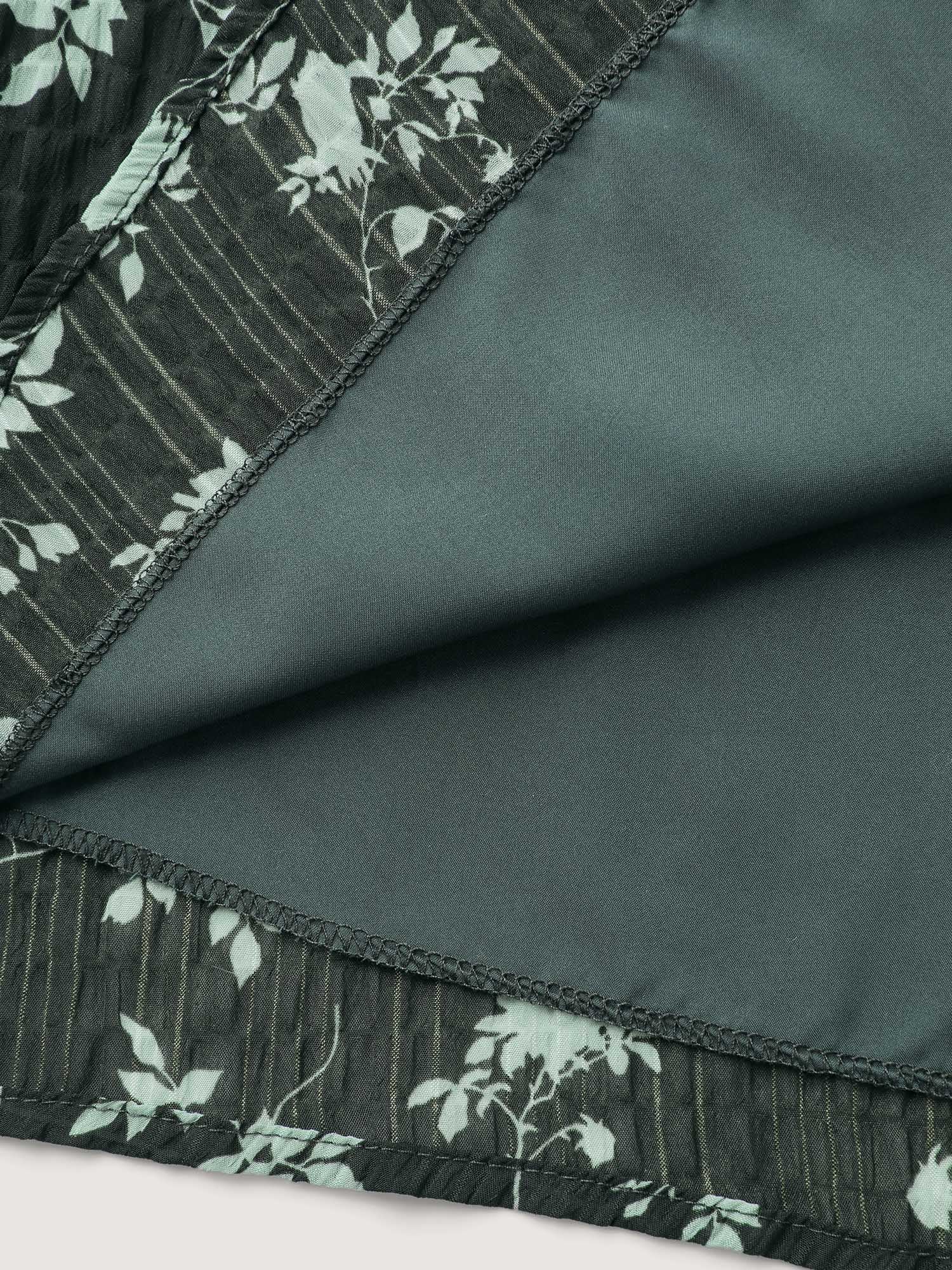 Textured Silhouette Flower Stretchy Collar Midi Dress-Sweetccc