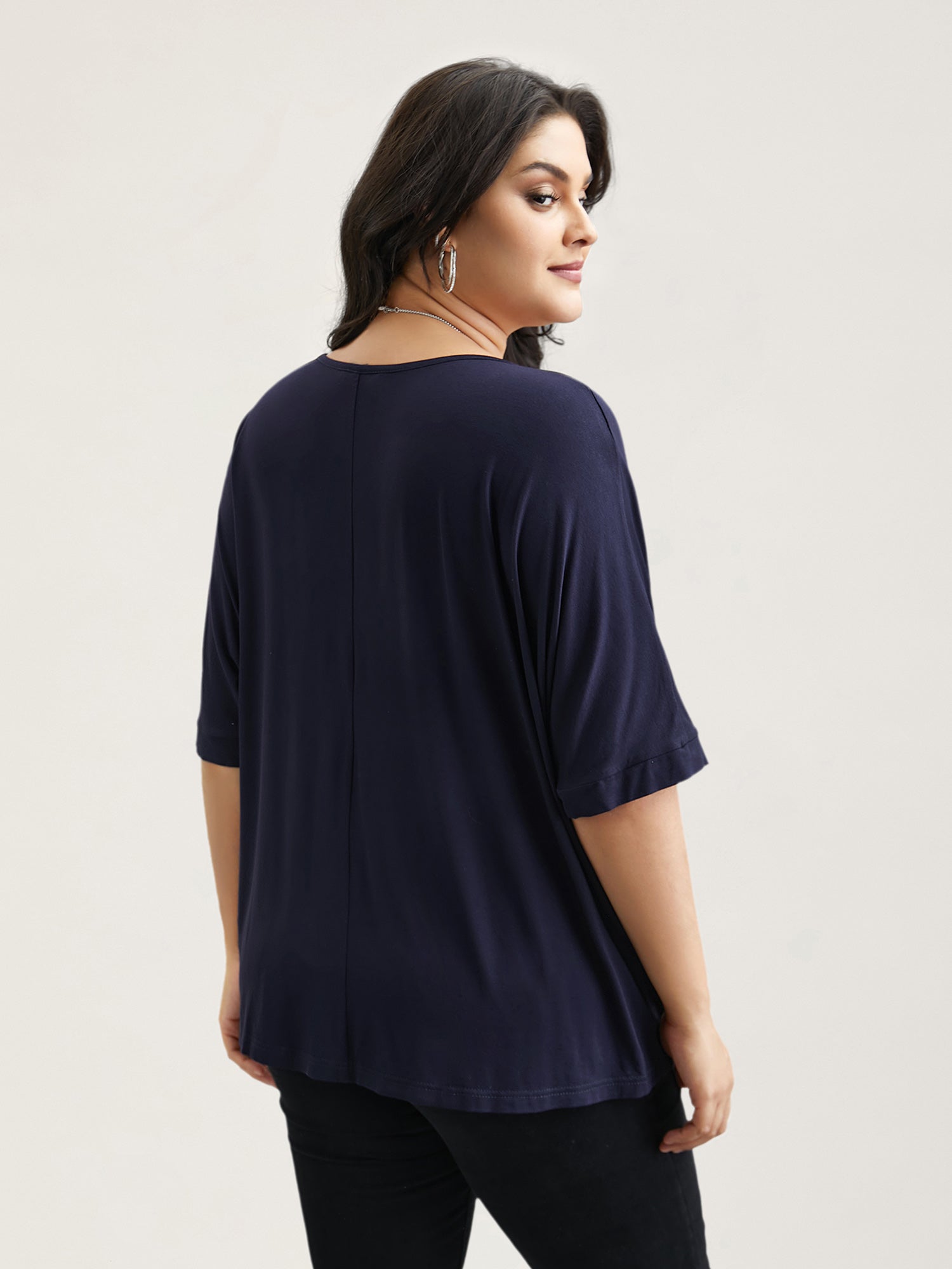Supersoft Round Neck Plain T-Shirt-Sweetccc