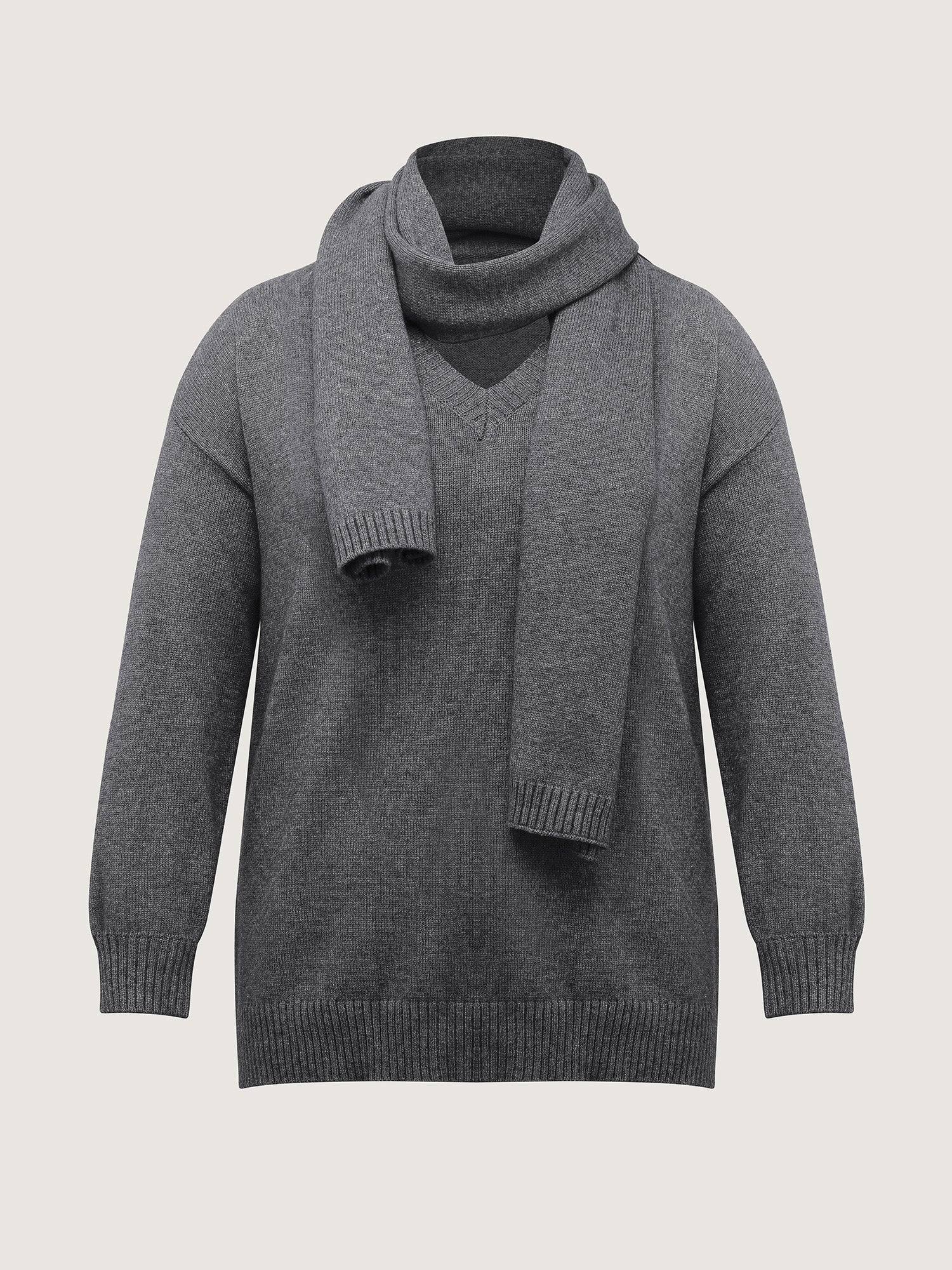 Supersoft Two-Piece Scarf Cozy Pullover-Sweetccc