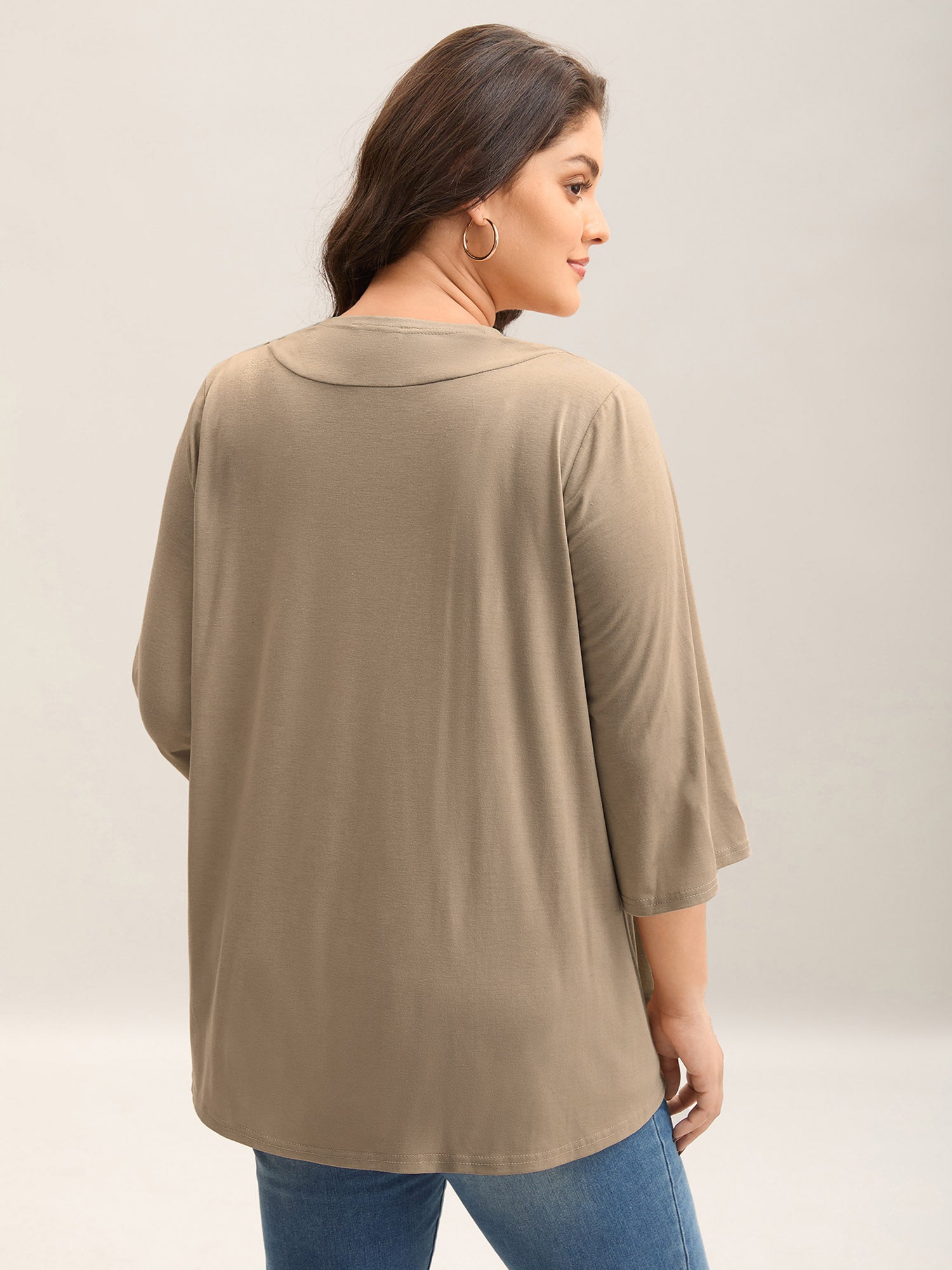 Lotus Hem Curvy Kimono Cover-Up-Sweetccc