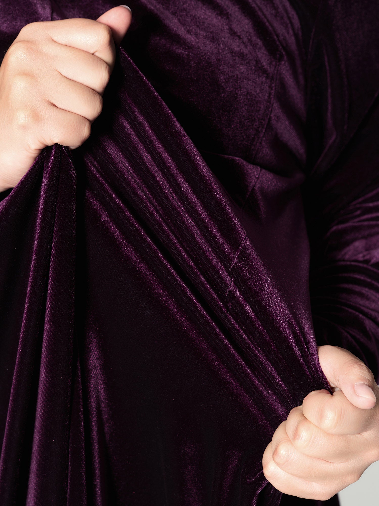 Velvet Stretchy Button Blazer Midi Dress-Sweetccc