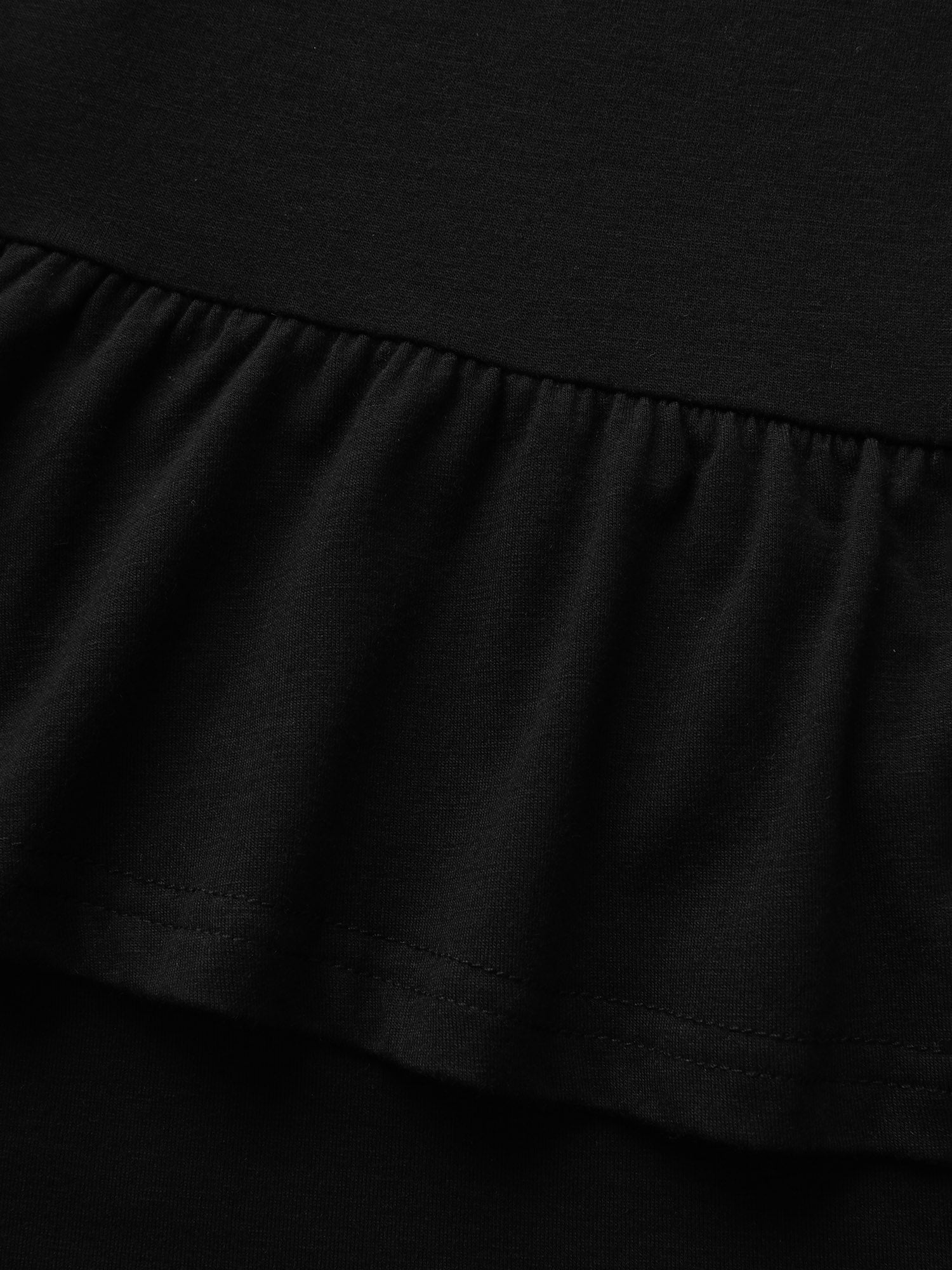 Layered Ruffled Flare Hem Pants-Sweetccc