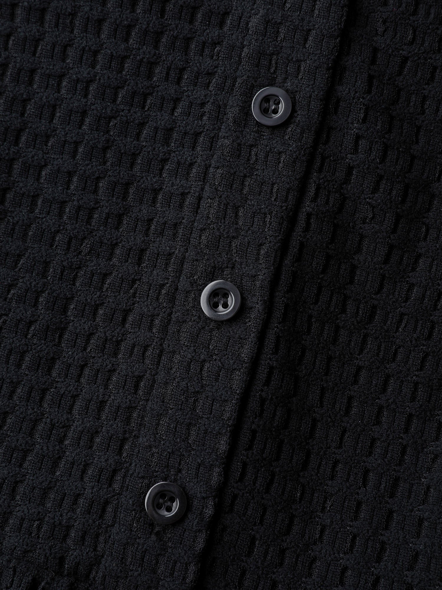 Textured Button Placket Knit Top-Sweetccc