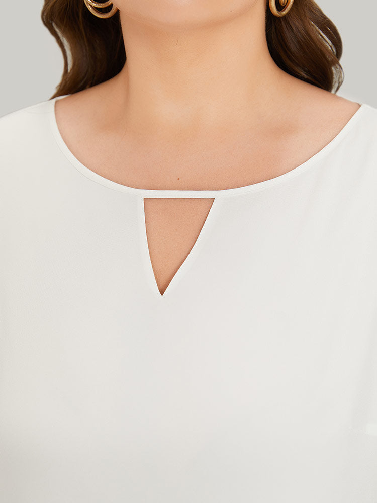 Leopard Print Patchwork Ruffle Cap Sleeve Keyhole Dress-Sweetccc