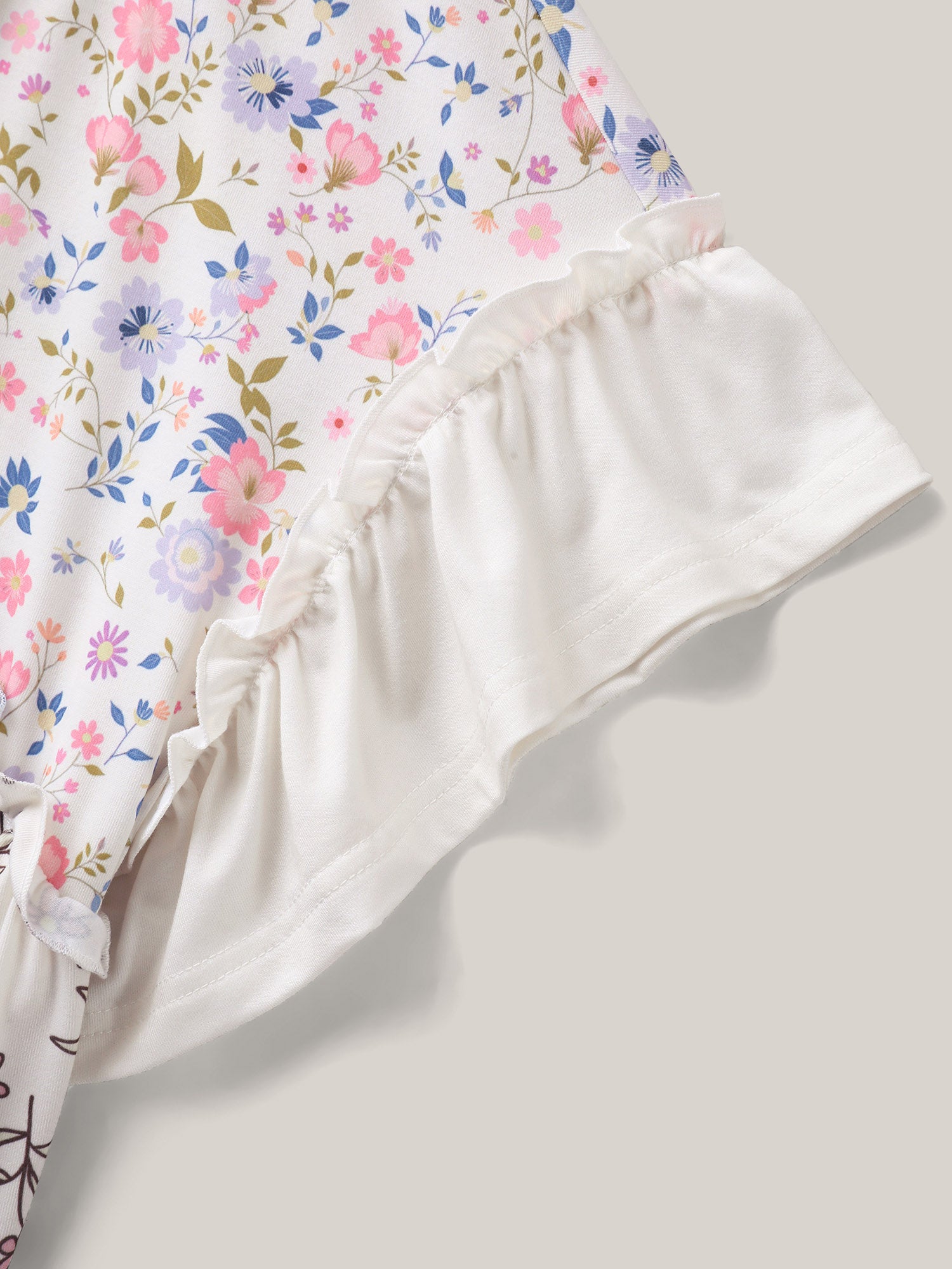 Floral Collage Print Knit Top-Sweetccc