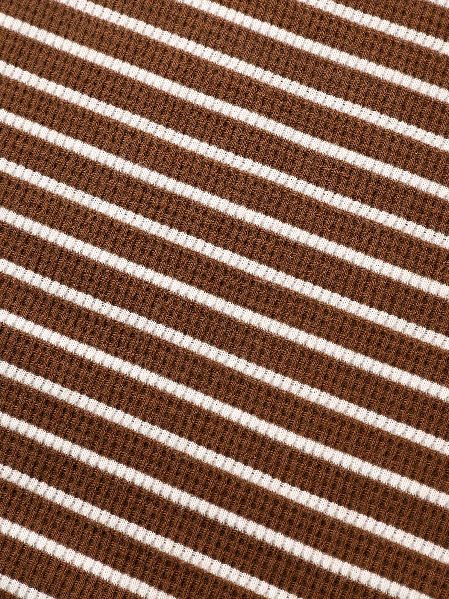 Striped Textured Button Up T-shirt-Sweetccc