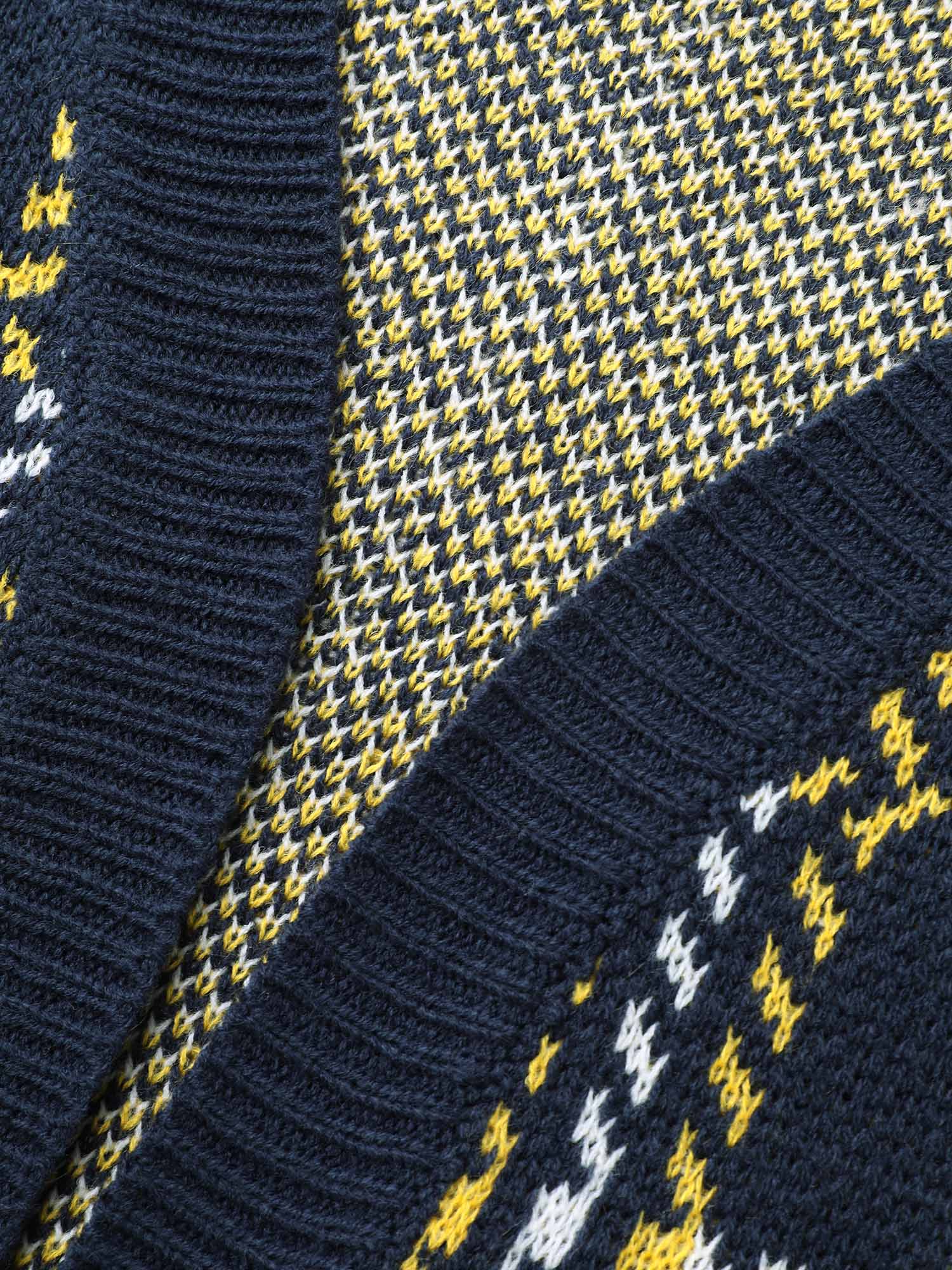 Kimono Collar Plaid Pocket Cardigan-Sweetccc