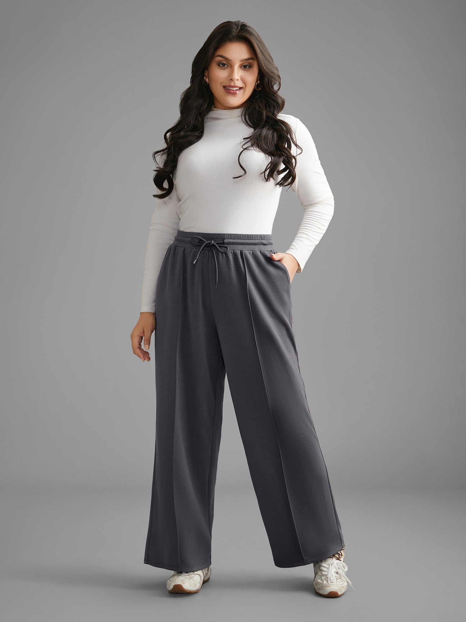 Supersoft Essentials Solid Drawstring Pants-Sweetccc