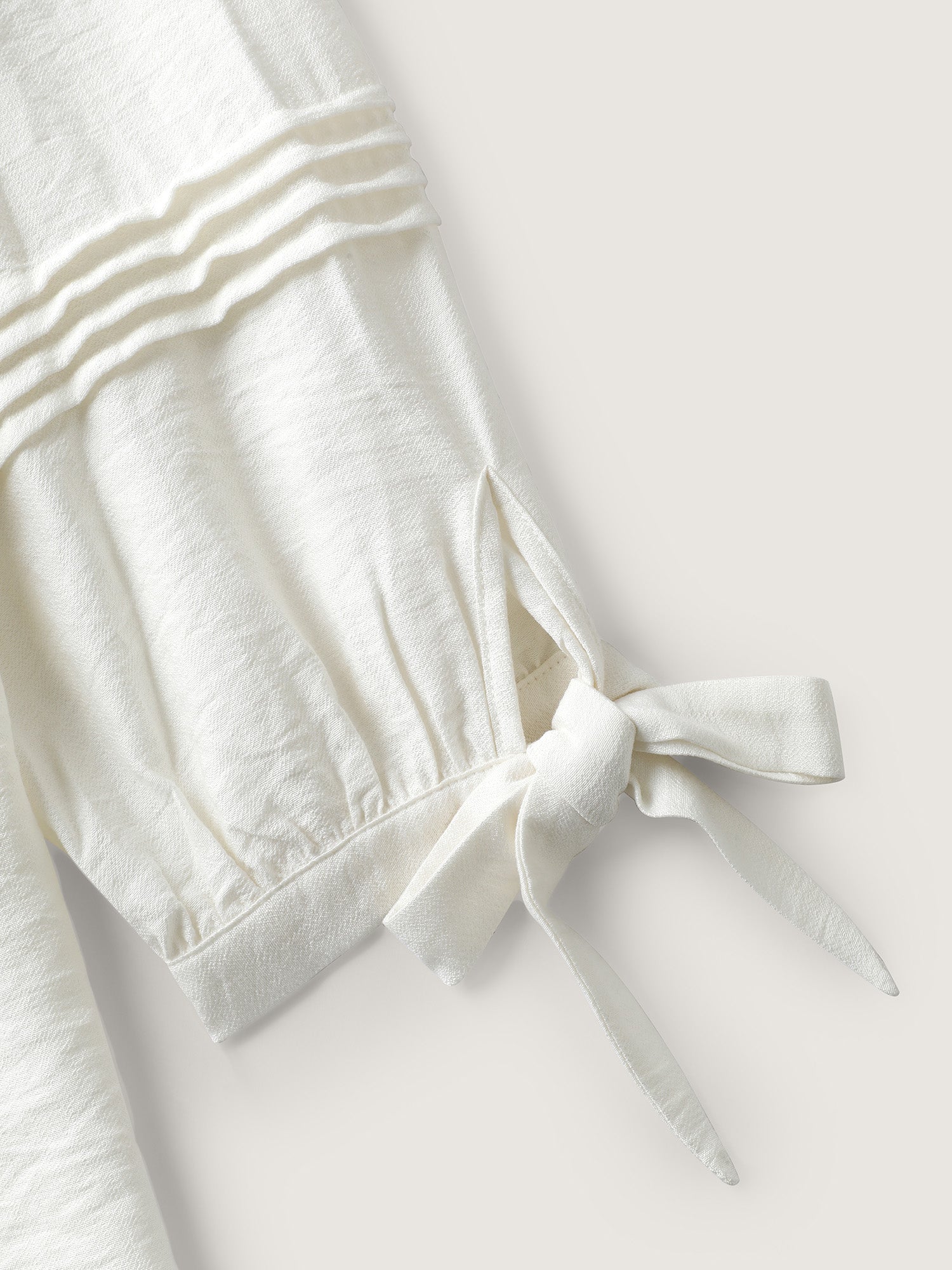 Supersoft Sleeve-Tie Button-Down Shirt-Sweetccc