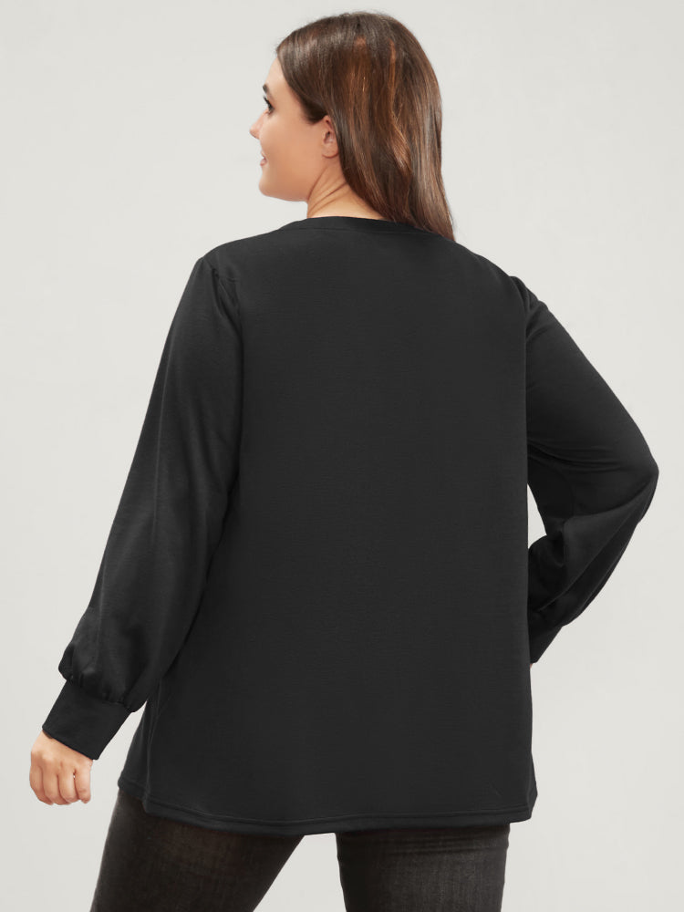 Halloween Print Round Neck Drop Shoulder Sweatshirt-Sweetccc