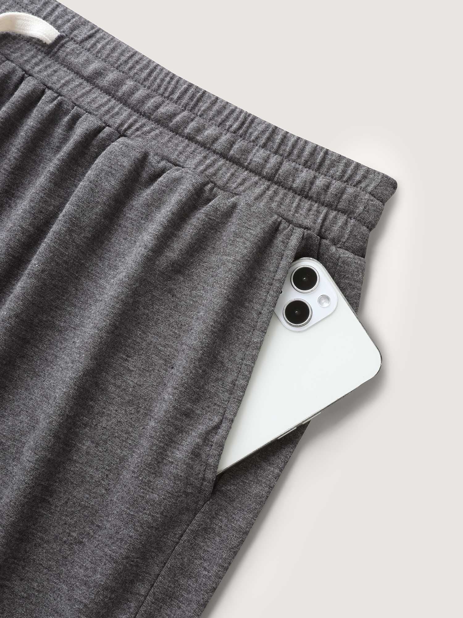 Supersoft Contrast Drawstring Mixed Knit Shorts-Sweetccc