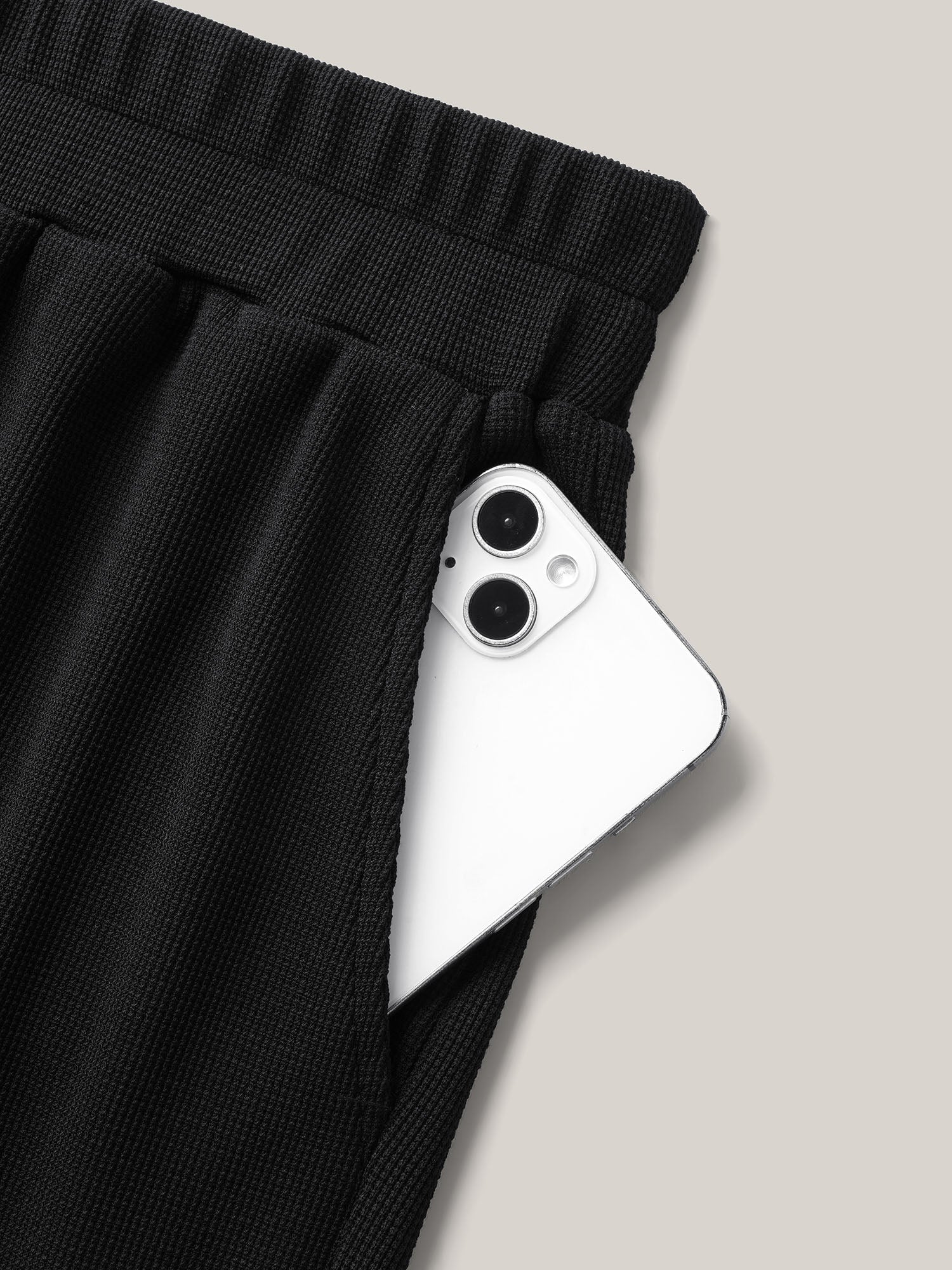 Textured Tassel Detail Everyday Shorts-Sweetccc