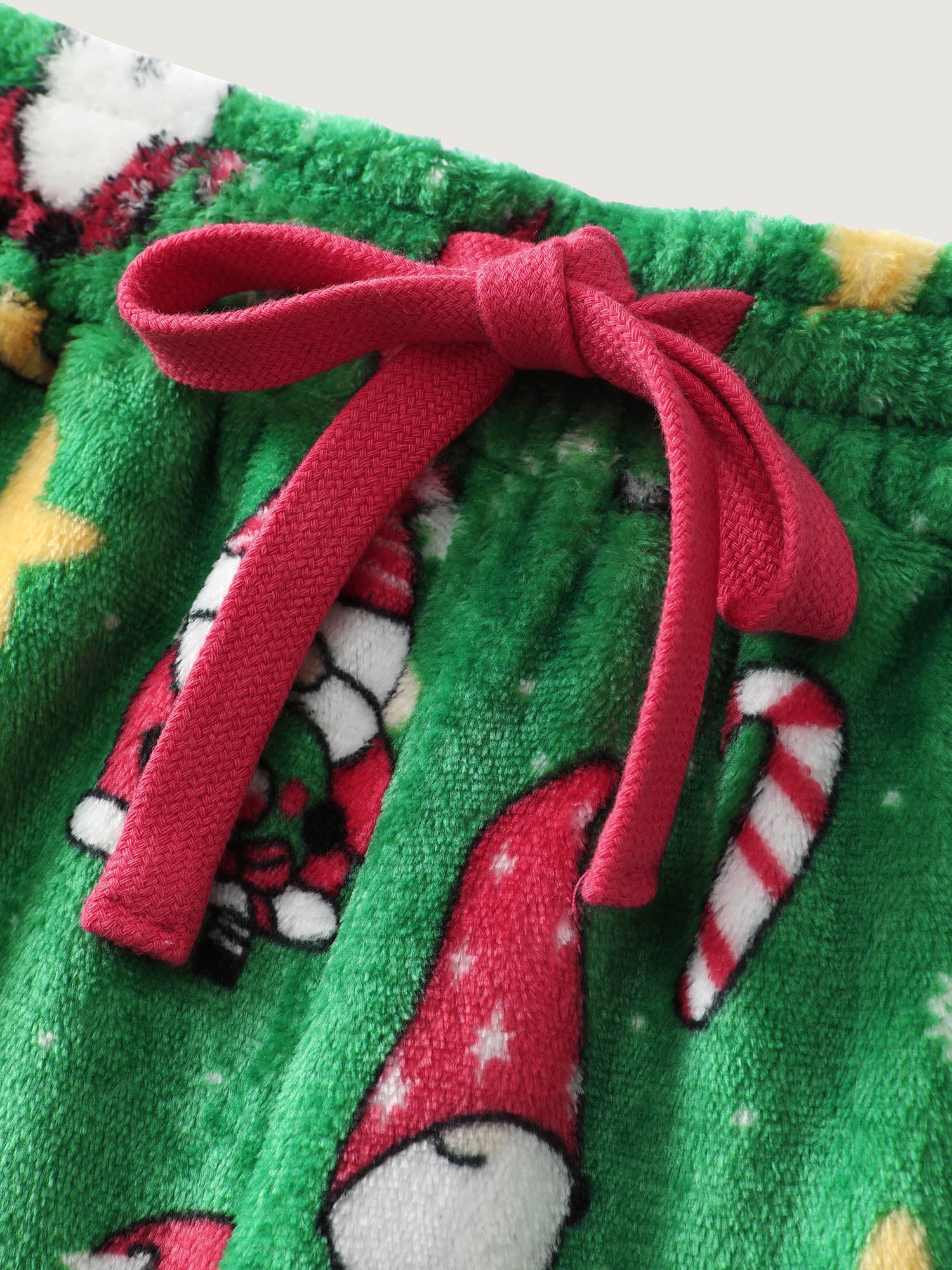 Holiday Pattern Drawstring Loungewear Bottoms-Sweetccc