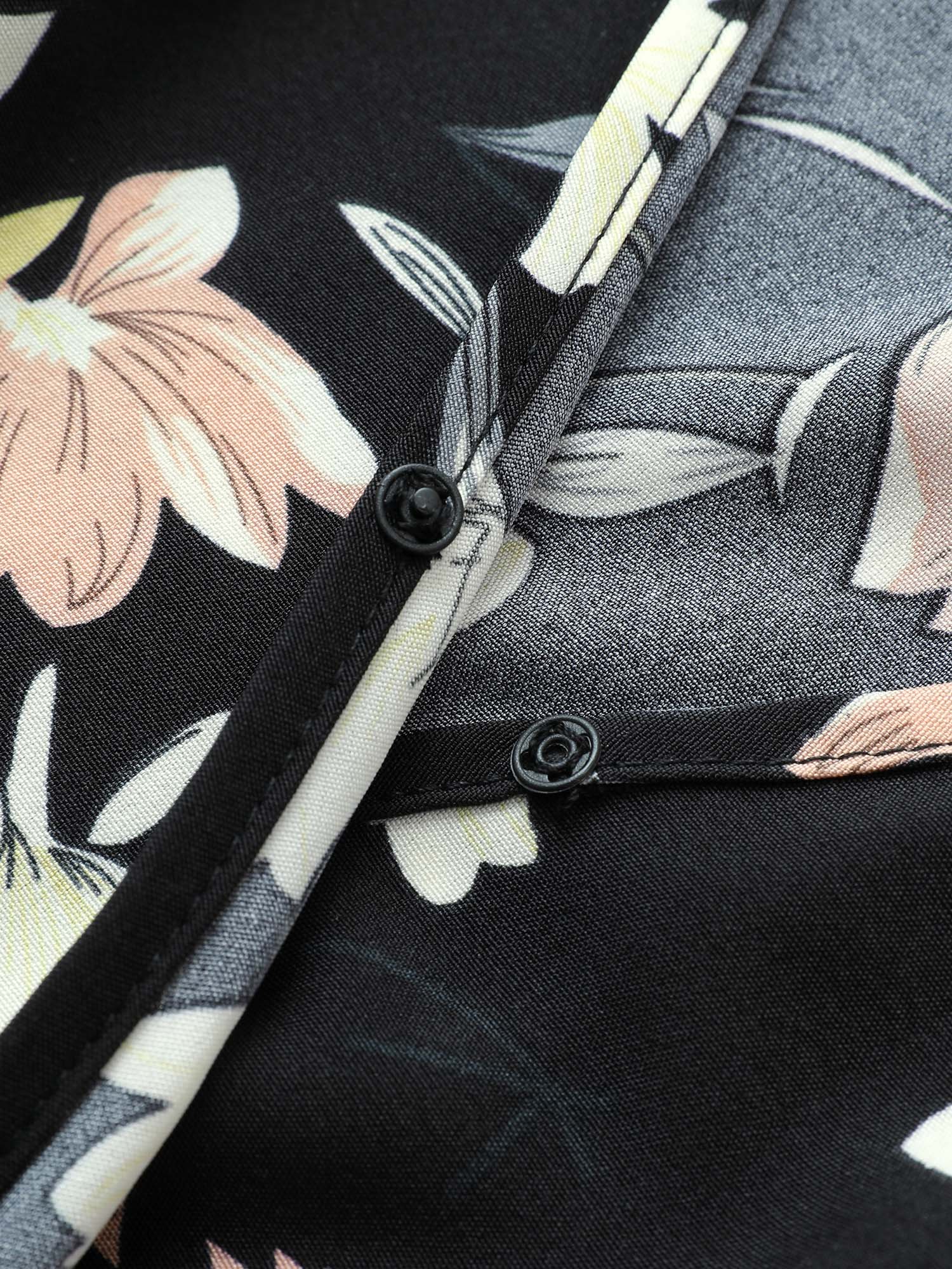 Floral Elastic Waist Belted Wrap Jumpsuit-Sweetccc