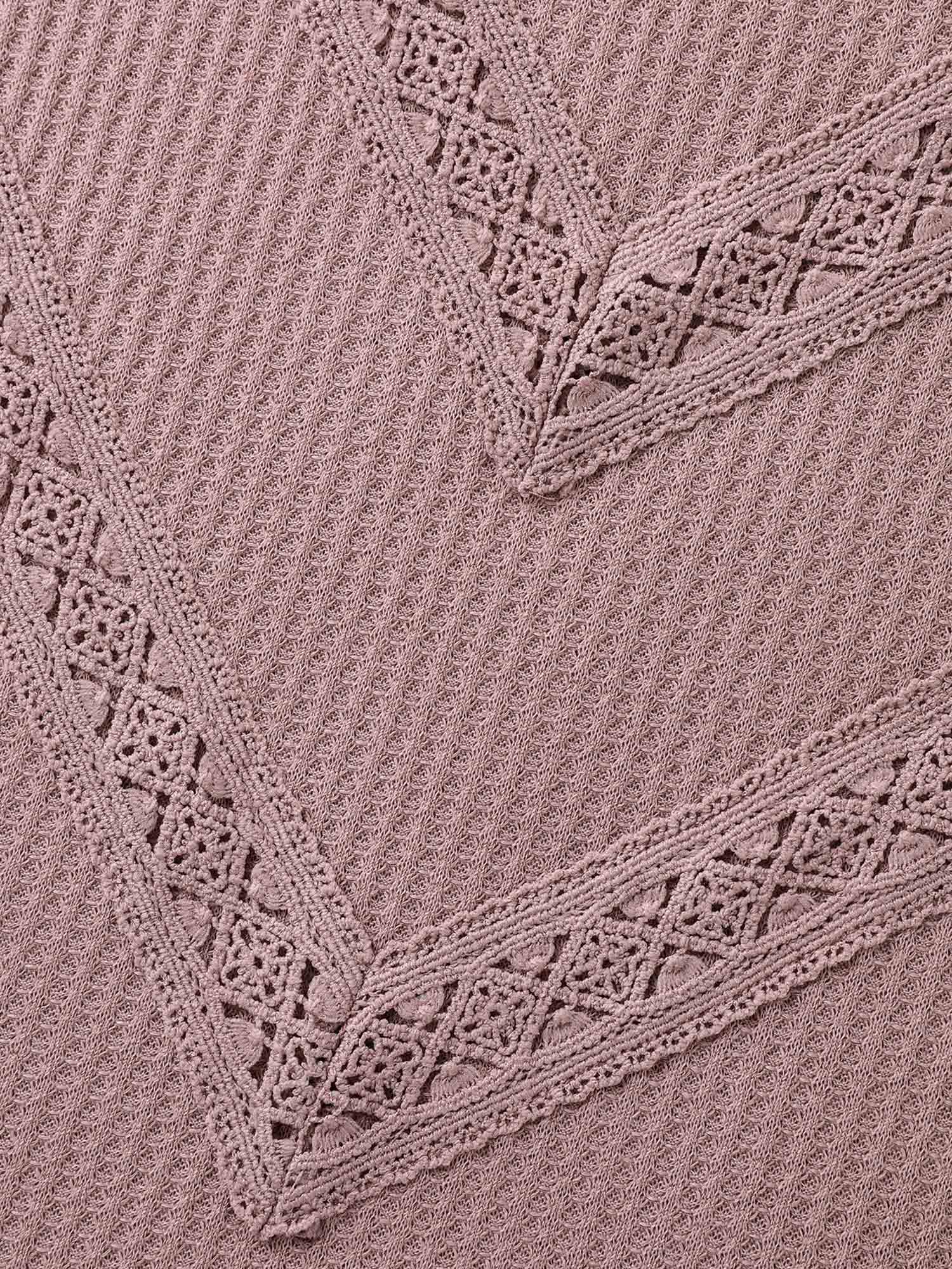 Textured Lace Ruffled Sleeve T-Shirt-Sweetccc