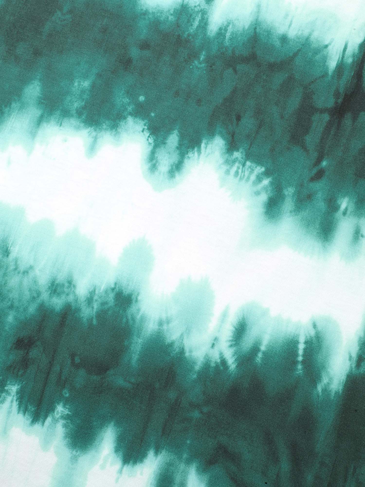 Tie-Dye Round Neck Midi Knit Dress-Sweetccc