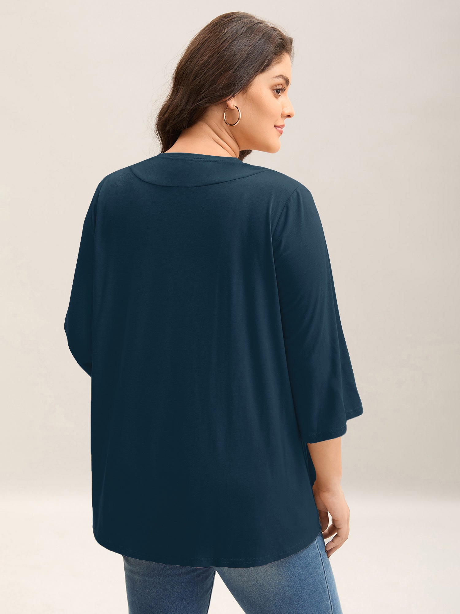 Lotus Hem Curvy Kimono Cover-Up-Sweetccc