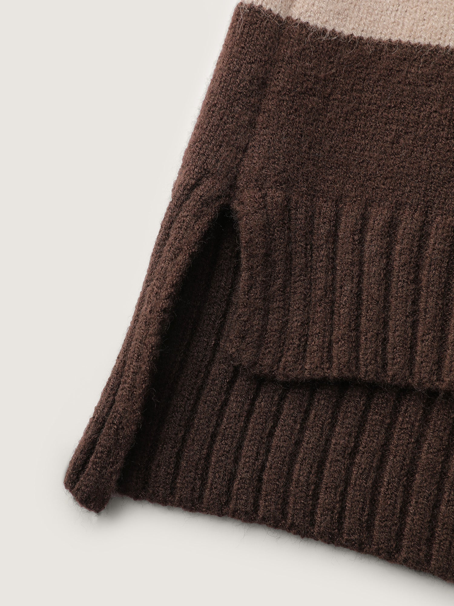 Supersoft Stripe Slit Hooded Pullover-Sweetccc