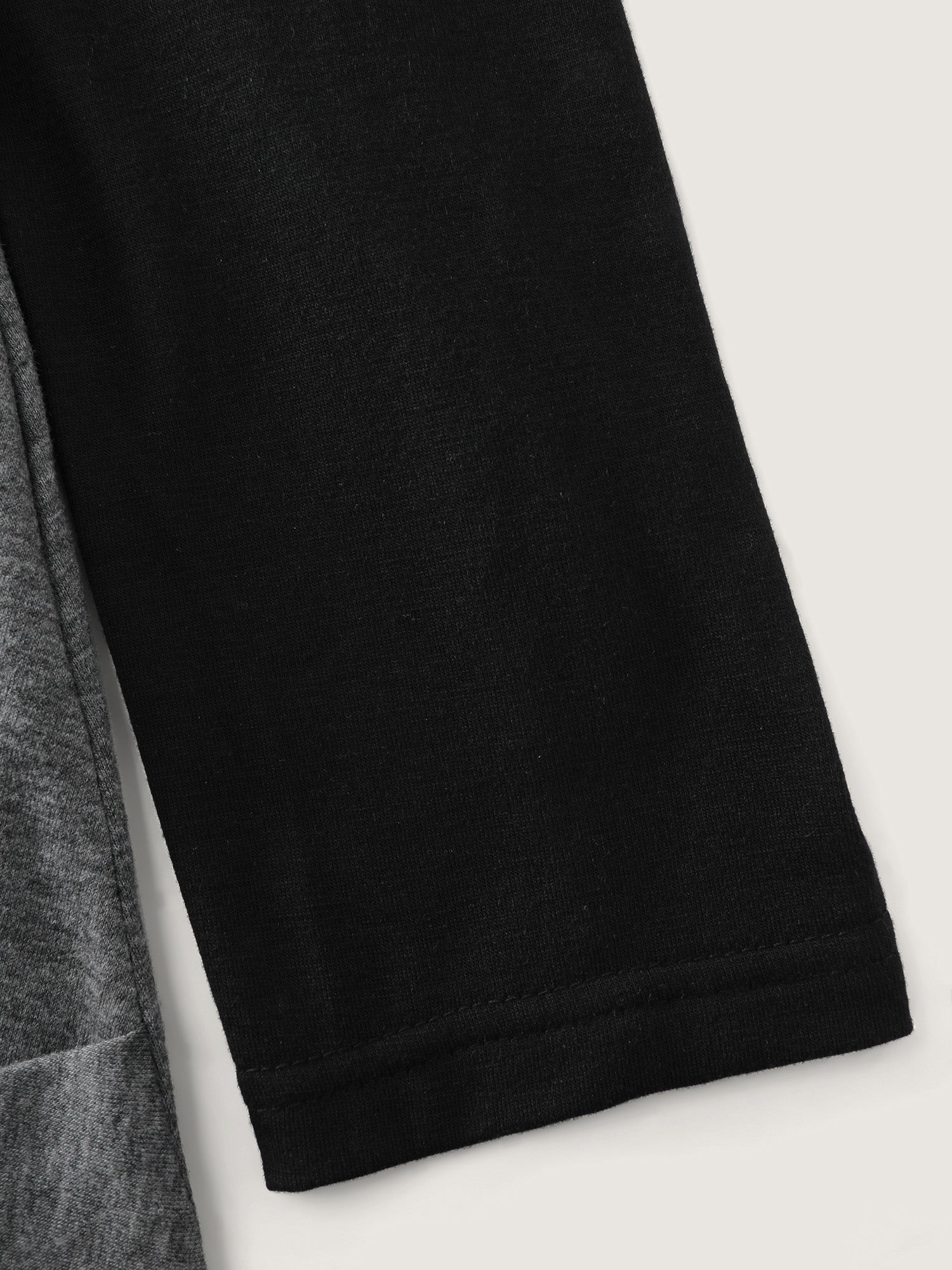 Twisted Hem Colorblock Heather T-Shirt-Sweetccc